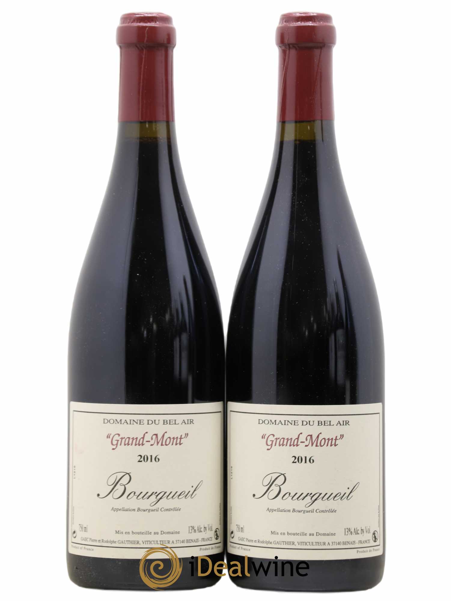 Bourgueil Grand Mont Domaine du Bel Air 2016 - Lot de 2 bouteilles - 0