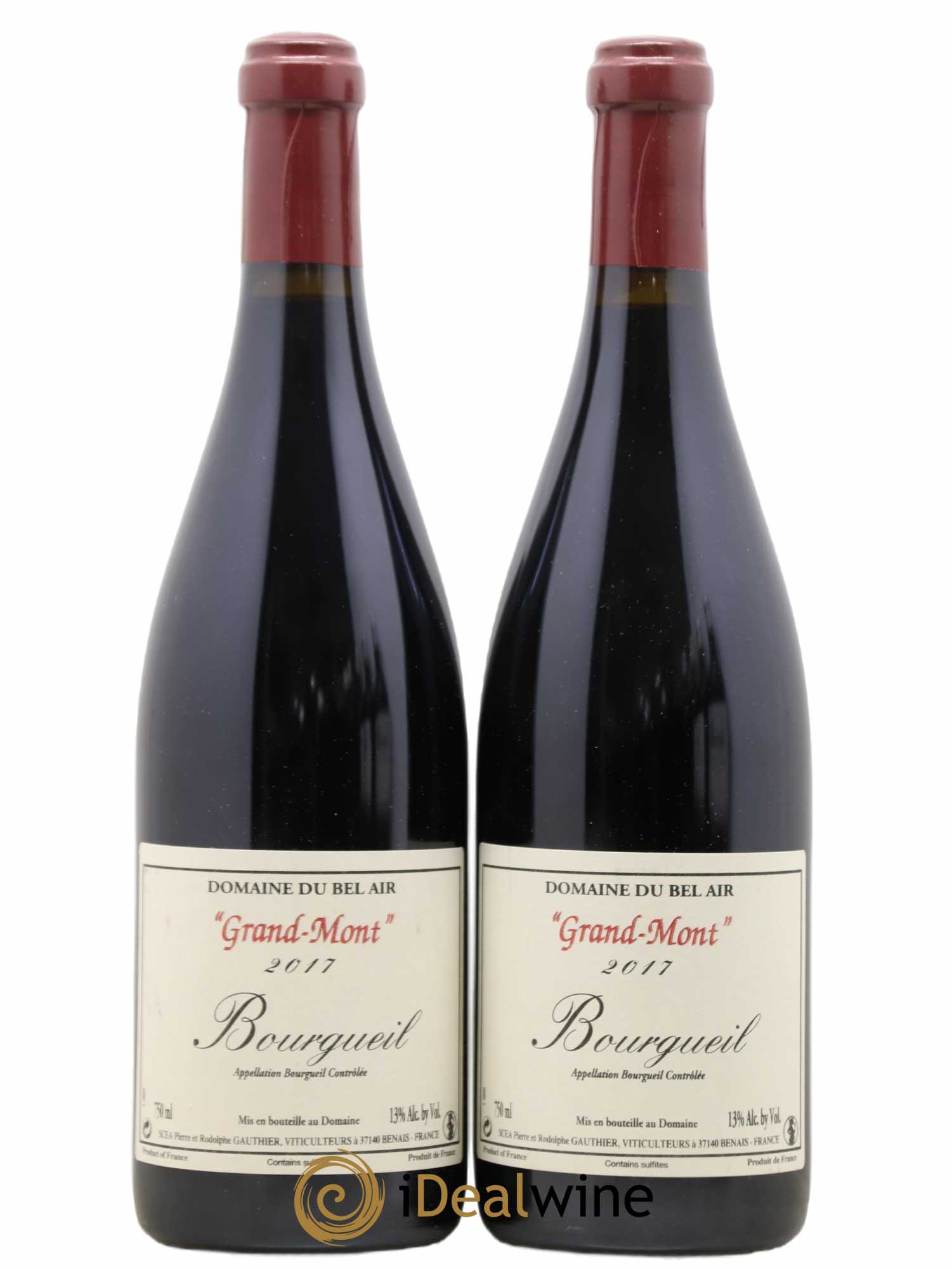 Bourgueil Grand Mont Domaine du Bel Air 2017 - Lot de 2 bouteilles - 0