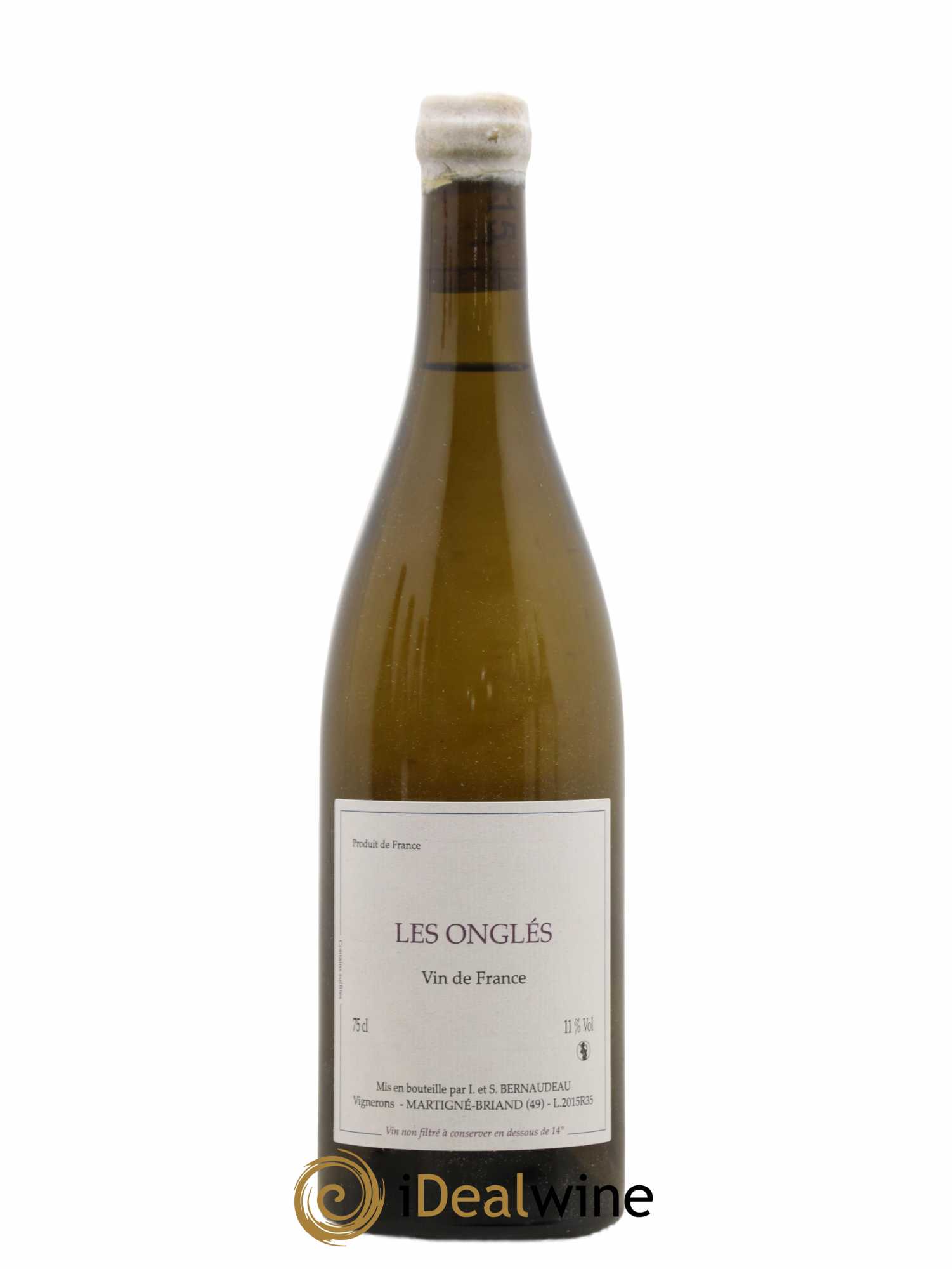 Vin de France Les Onglés Stéphane Bernaudeau 2015 - Lot de 1 bouteille - 0