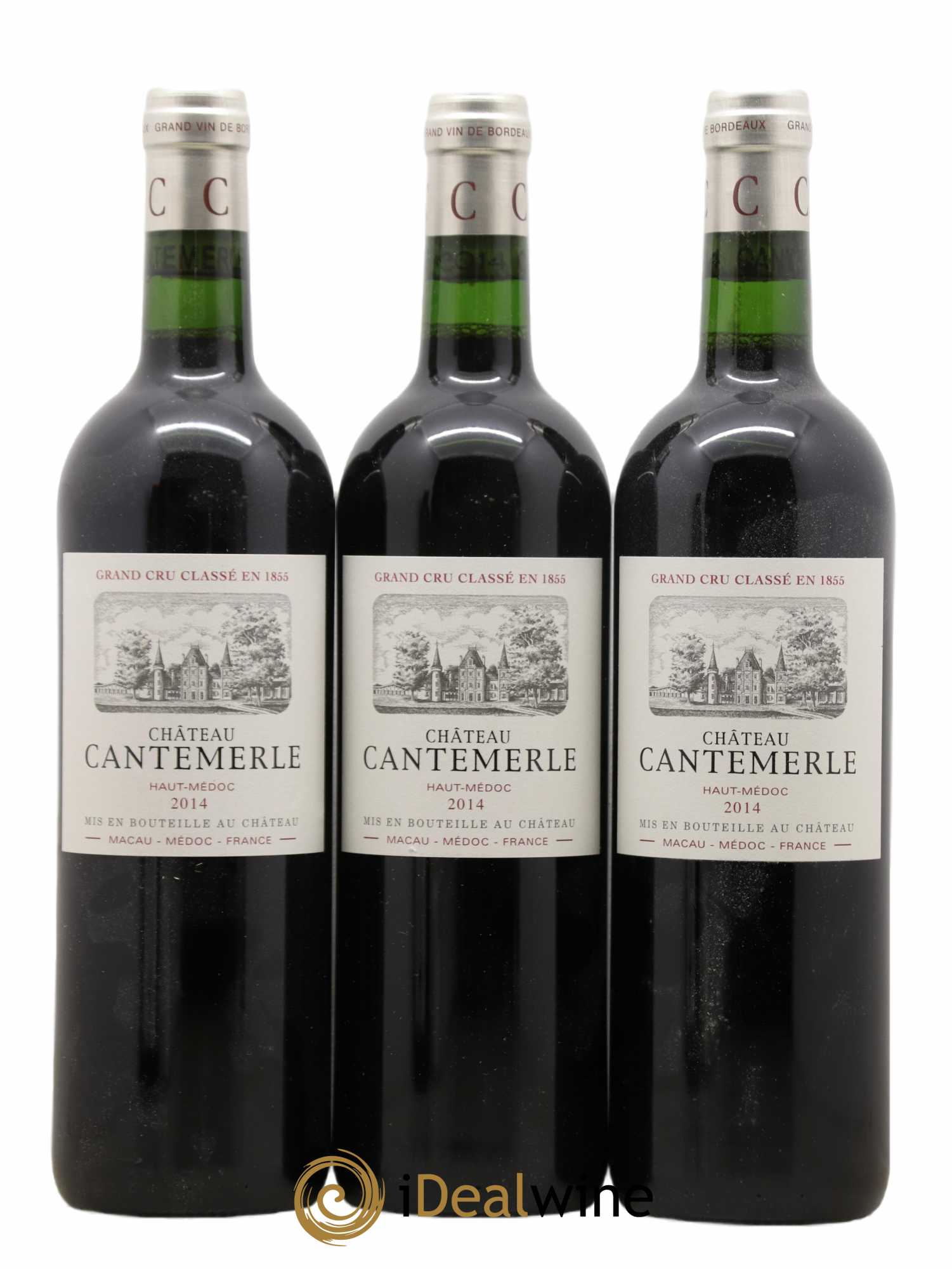 Château Cantemerle 5ème Grand Cru Classé 2014 - Lot de 3 bouteilles - 0