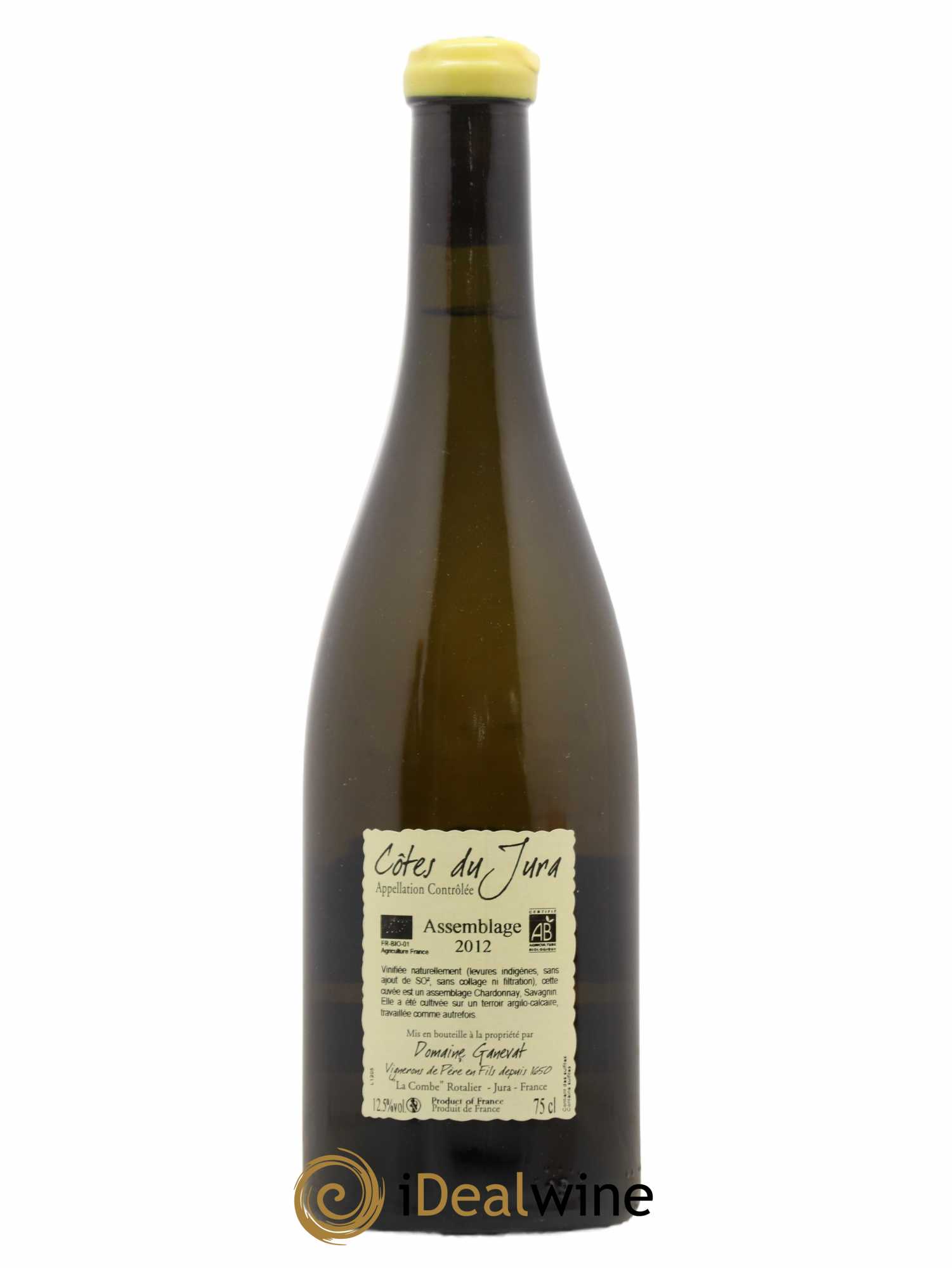 Côtes du Jura Cuvée Orégane Jean-François Ganevat (Domaine) 2012 - Lot de 1 bouteille - 1