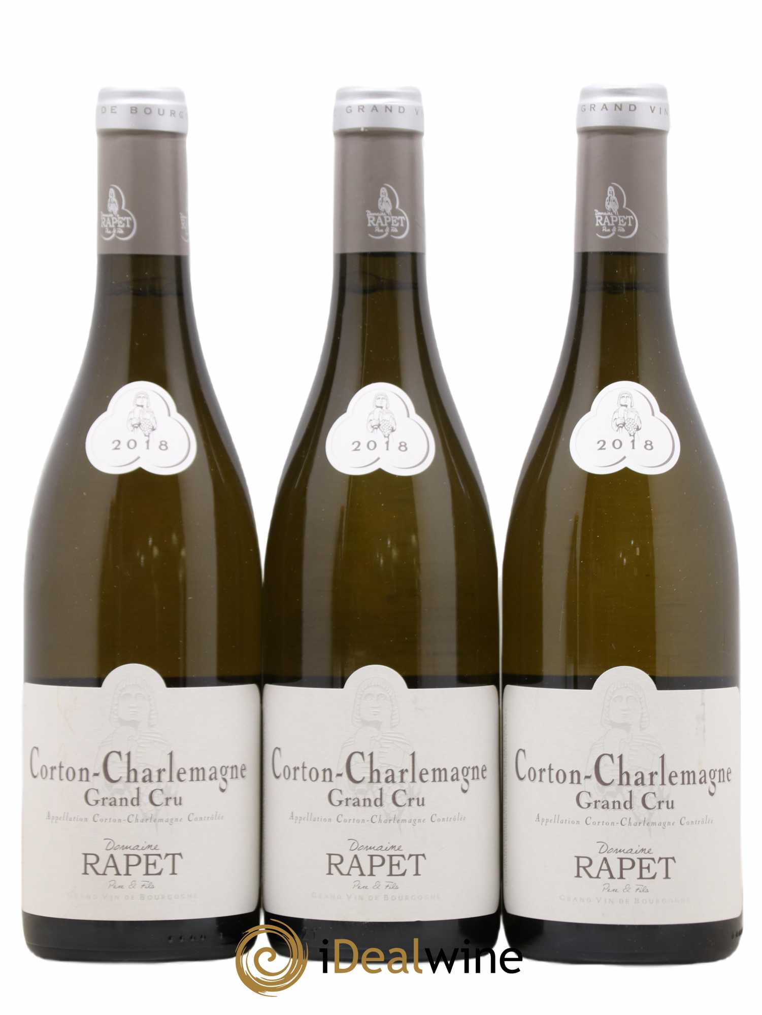 Corton-Charlemagne Grand Cru Rapet Père & Fils 2018 - Lot de 3 bouteilles - 0
