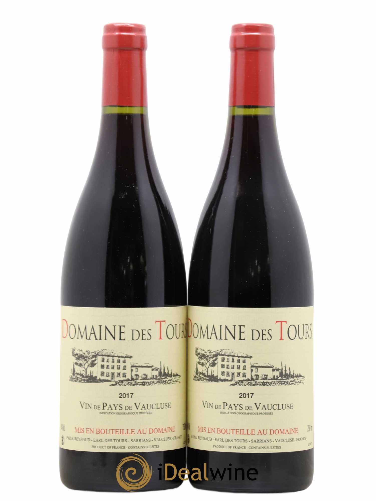 Vaucluse (Vin de Pays de Vaucluse) Domaine des Tours Emmanuel Reynaud 2017 - Lot de 2 bouteilles - 0