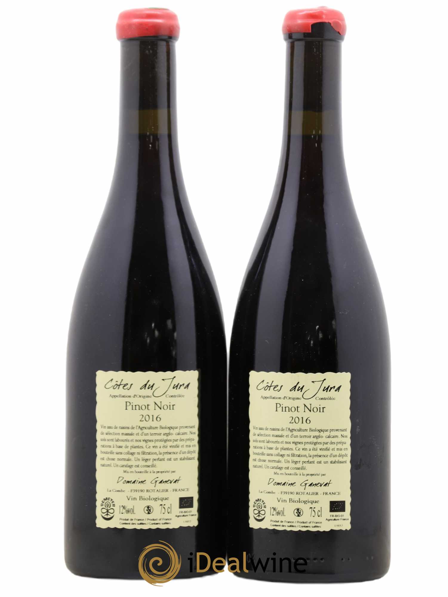Côtes du Jura Cuvée Julien Jean-François Ganevat (Domaine) 2016 - Lot of 2 bottles - 1