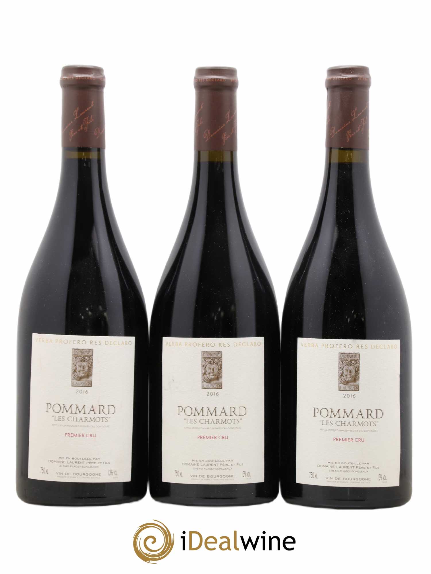 Pommard 1er Cru Les Charmots Dominique Laurent 2016 - Lot de 3 bouteilles - 0