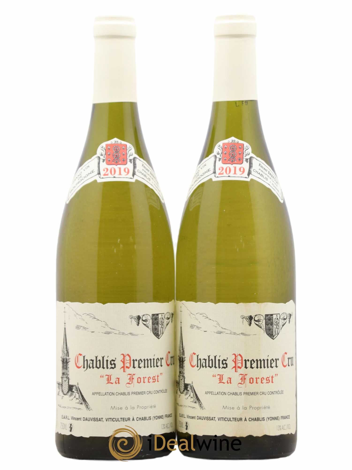 Chablis 1er Cru La Forest Vincent Dauvissat (Domaine) 2019 - Lot de 2 bouteilles - 0