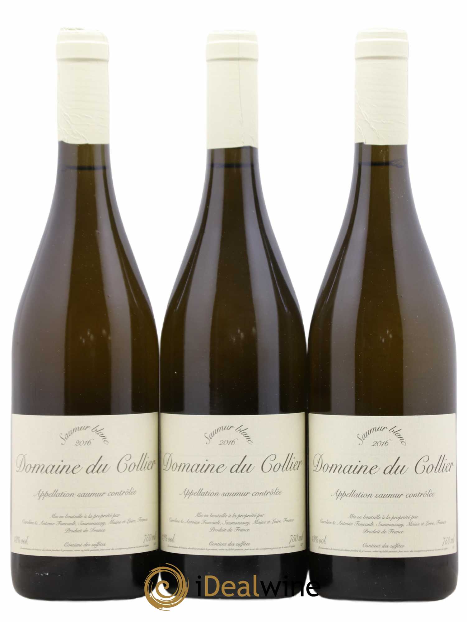 Saumur Domaine du Collier 2016 - Lot de 3 bouteilles - 0