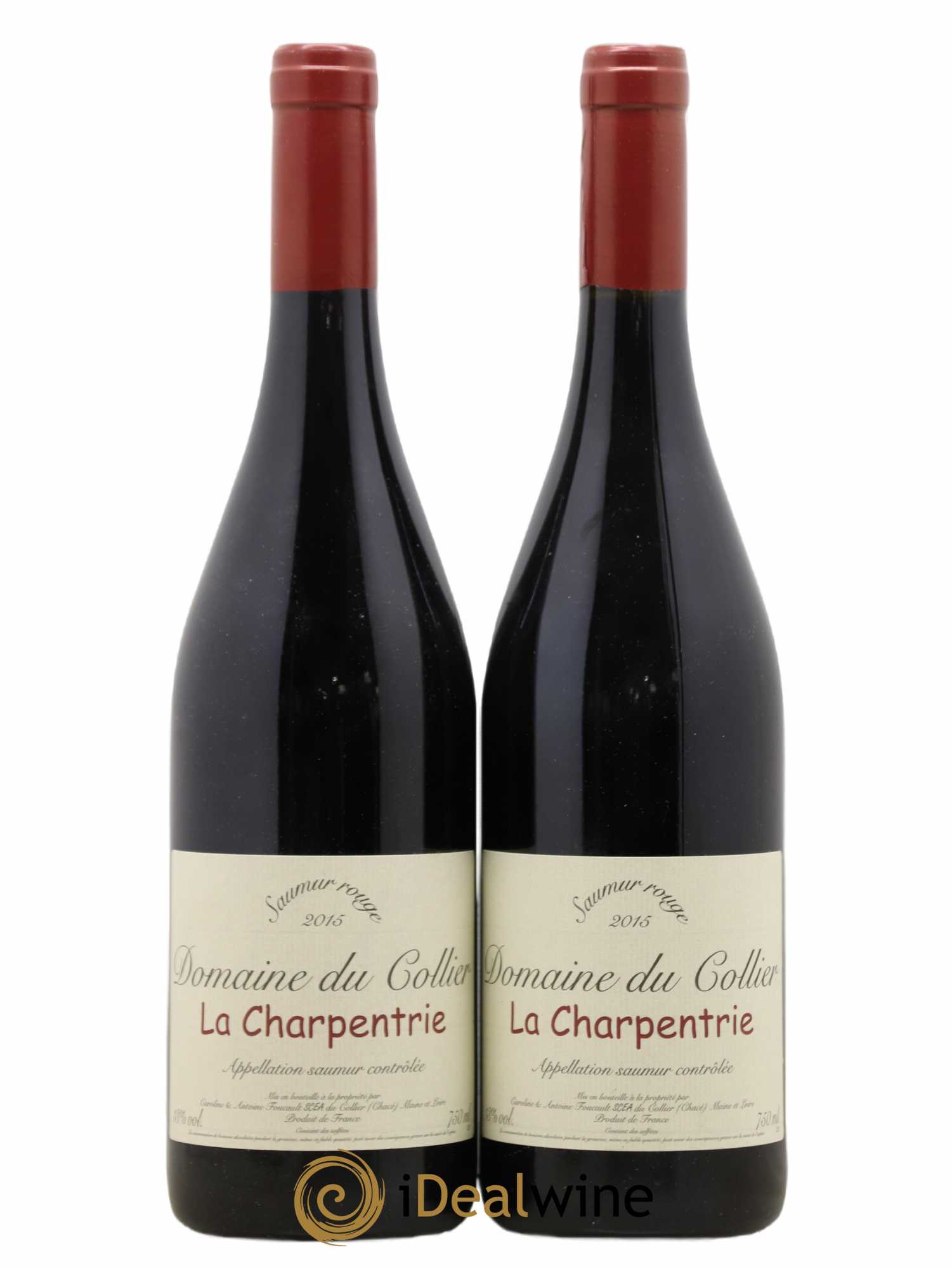 Saumur La Charpentrie Domaine du Collier 2015 - Lot de 2 bouteilles - 0