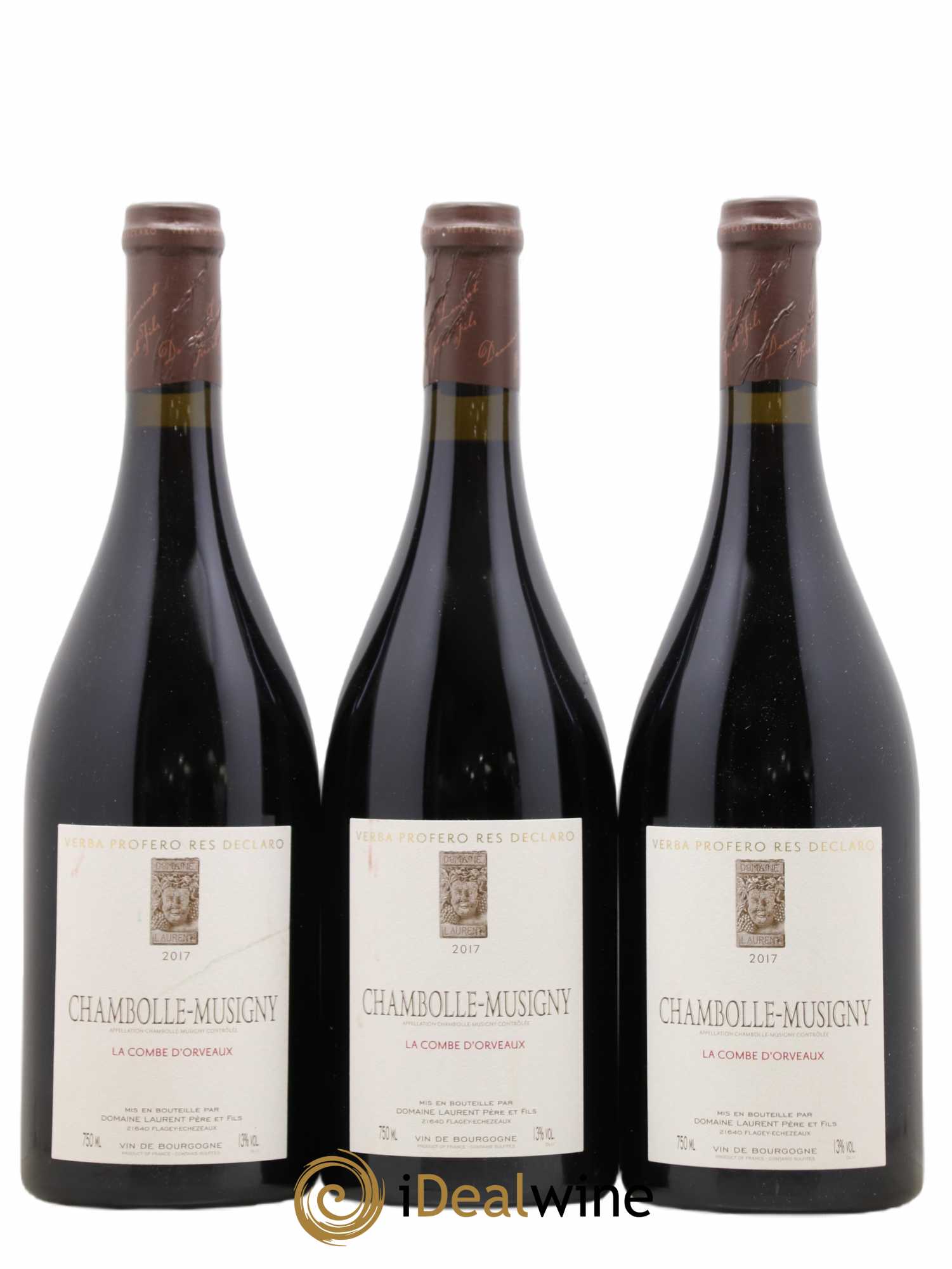 Chambolle-Musigny La Combe D'Orveaux Dominique Laurent Et Fils 2017 - Posten von 3 Flaschen - 0