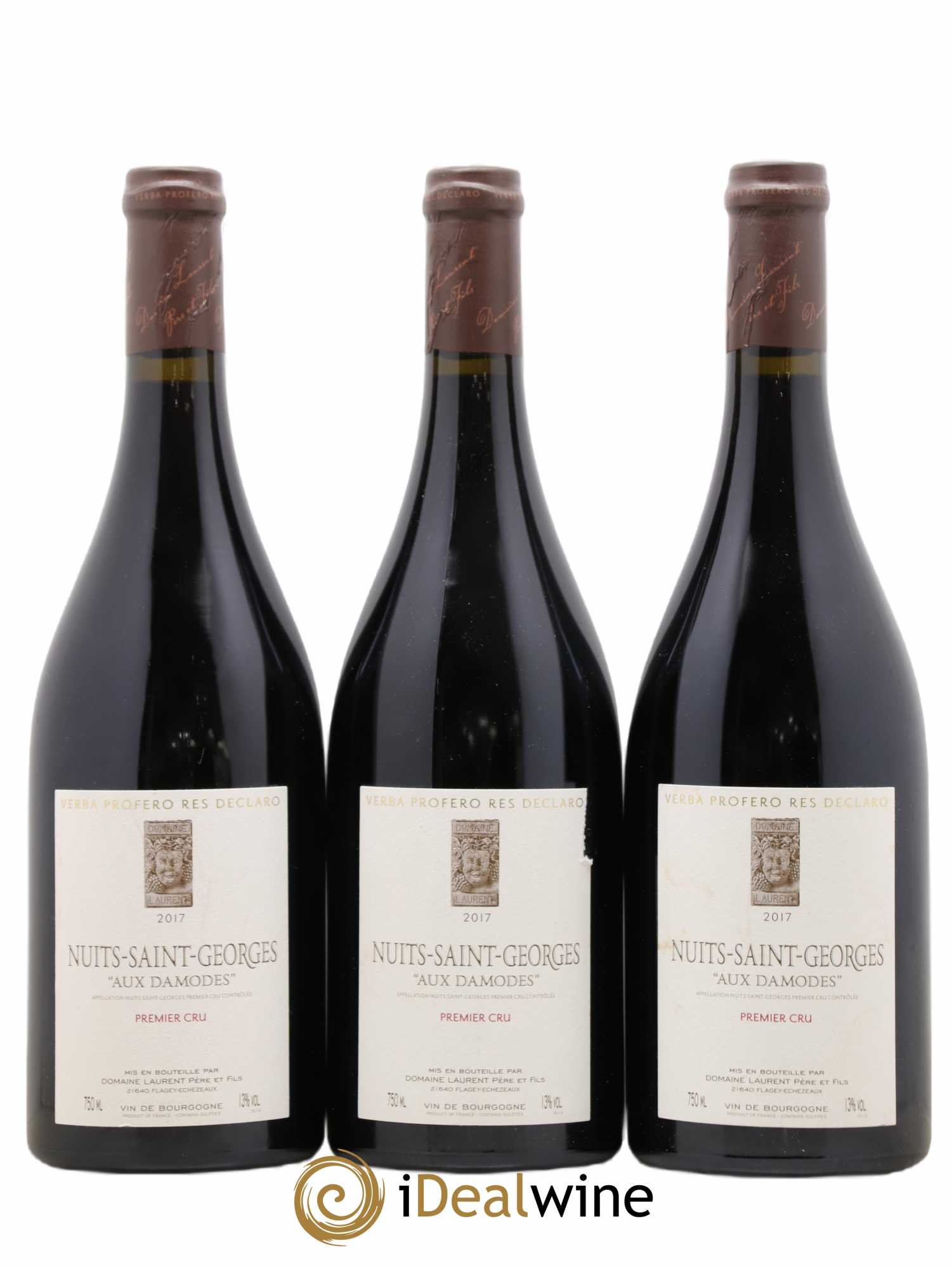 Nuits-Saint-Georges 1er Cru Les Damodes Dominique Laurent 2017 - Lot de 3 bouteilles - 0