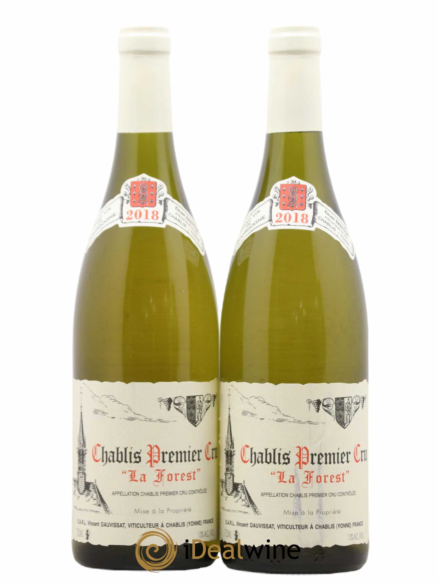 Chablis 1er Cru La Forest Vincent Dauvissat (Domaine) 2018 - Lot de 2 bouteilles - 0