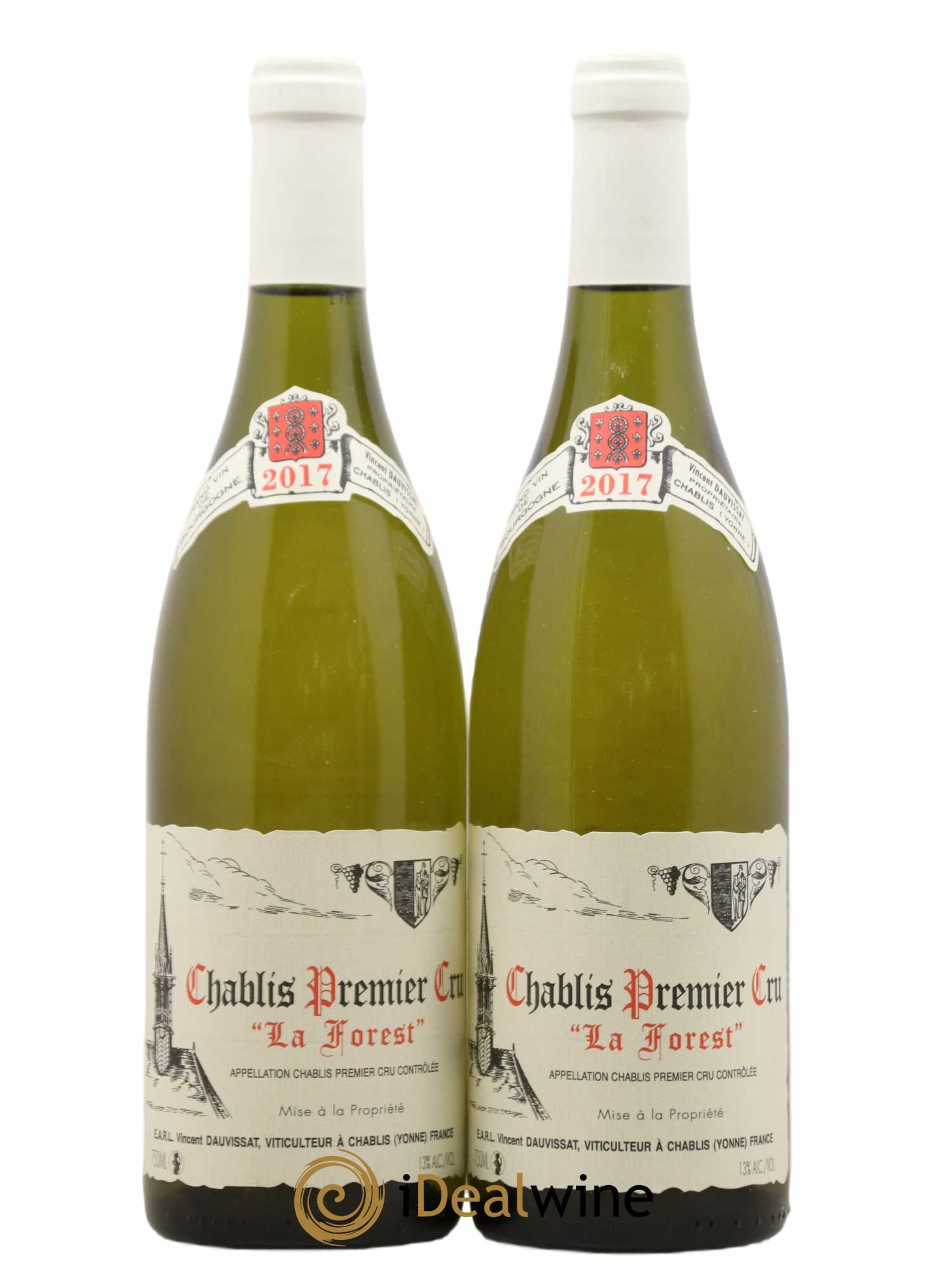 Chablis 1er Cru La Forest Vincent Dauvissat (Domaine) 2017 - Lot de 2 bouteilles - 0
