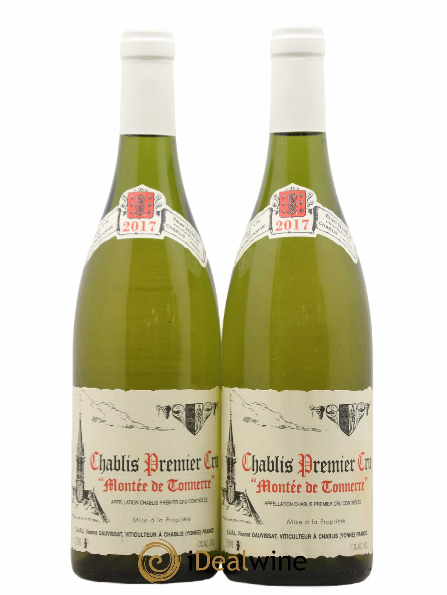 Chablis 1er Cru Montée de Tonnerre Vincent Dauvissat (Domaine) 2017 - Lot de 2 bouteilles - 0