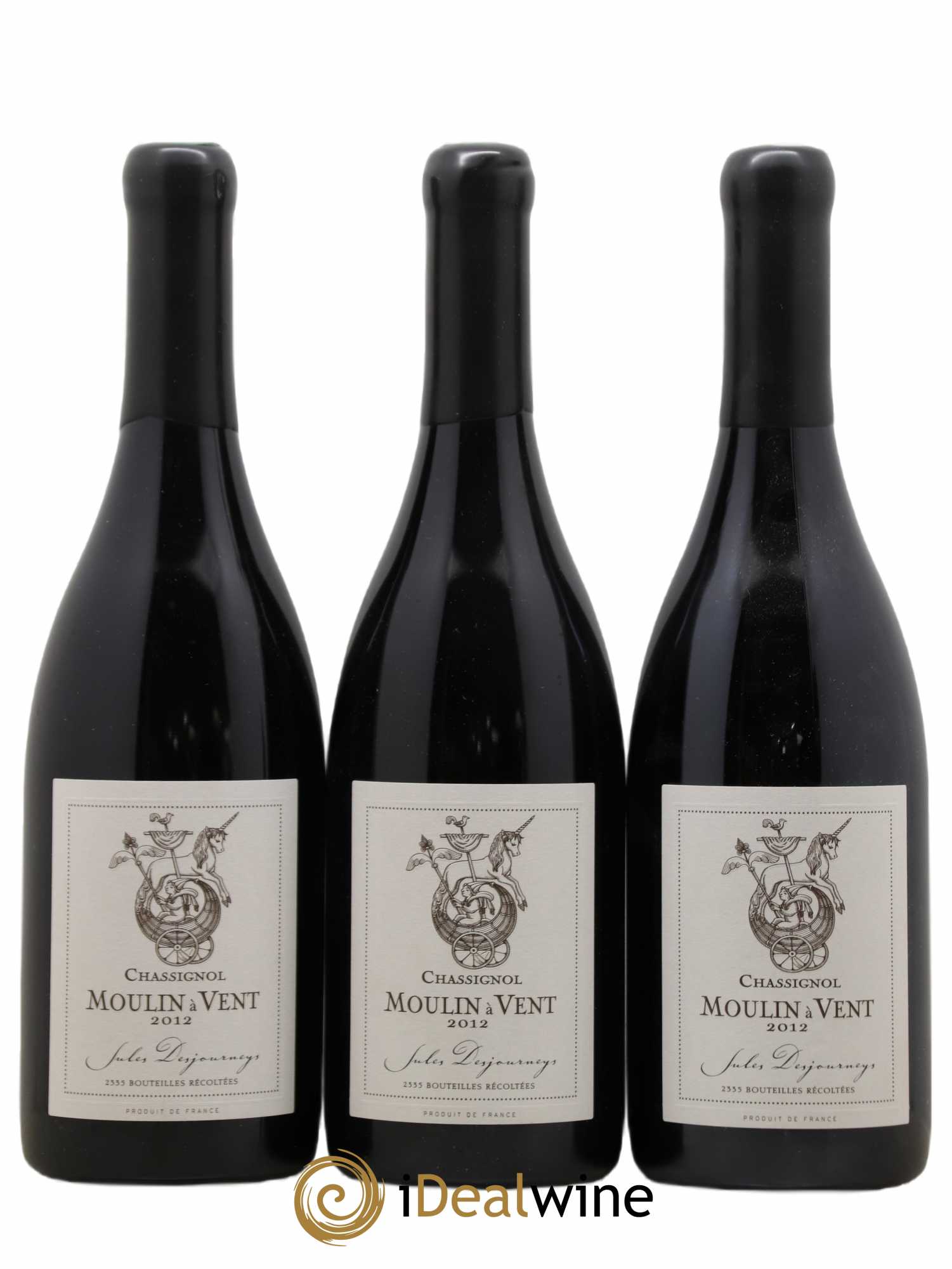 Moulin-à-Vent Chassignol Jules Desjourneys 2012 - Lot de 3 bouteilles - 0