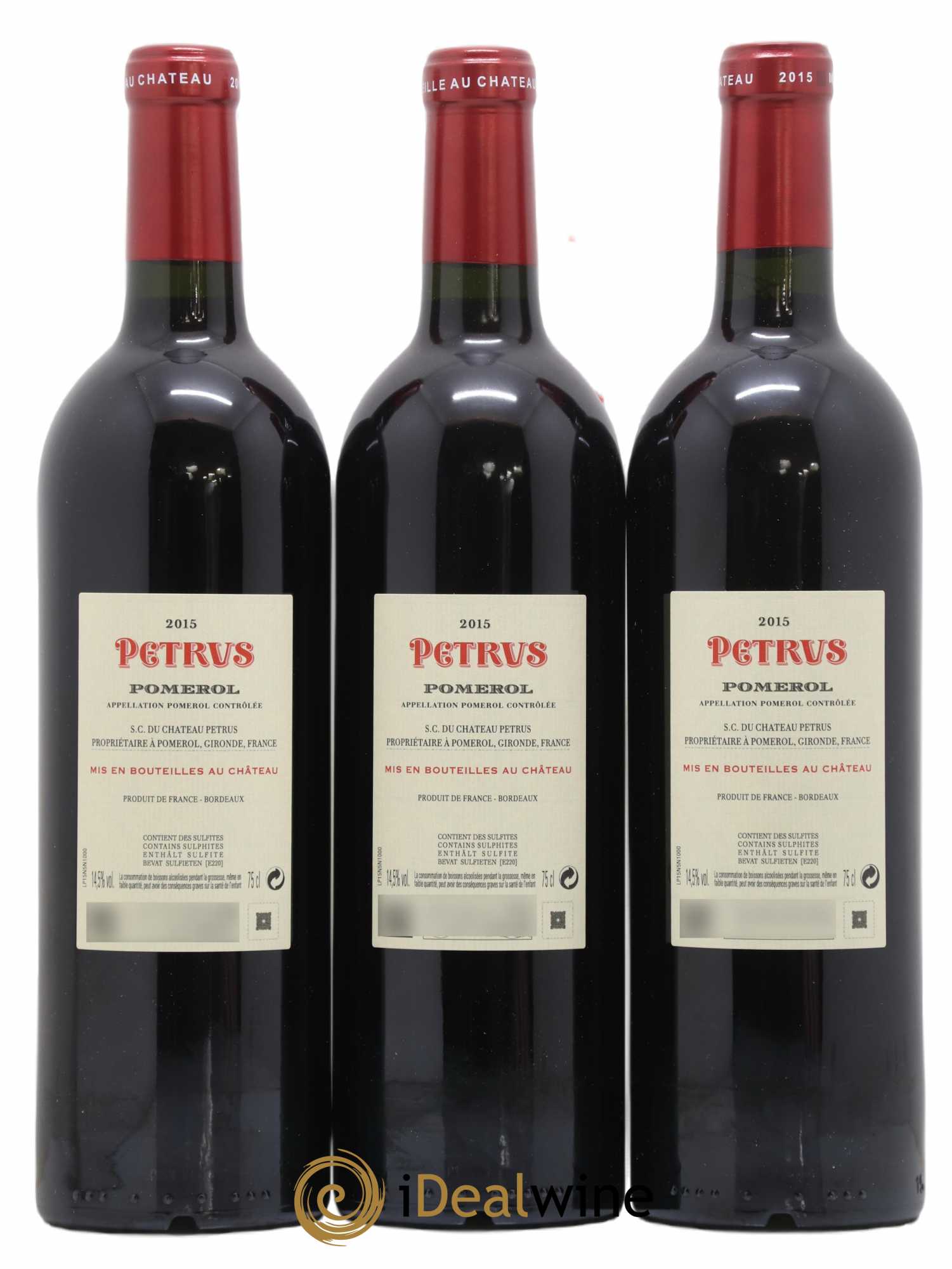 Petrus 2015 - Lot of 3 bottles - 1