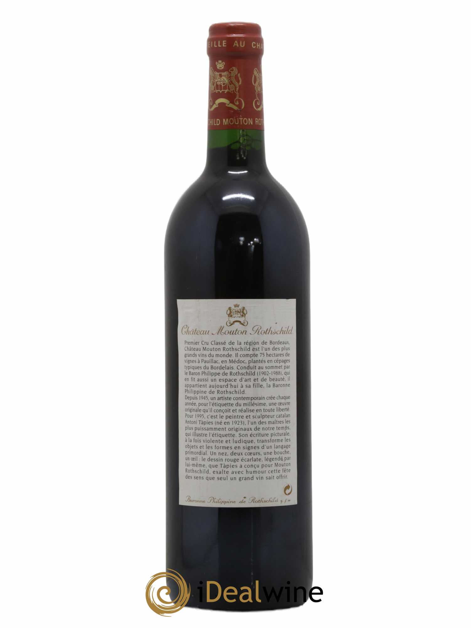 Château Mouton Rothschild 1er Grand Cru Classé 1995 - Lot of 1 bottle - 1