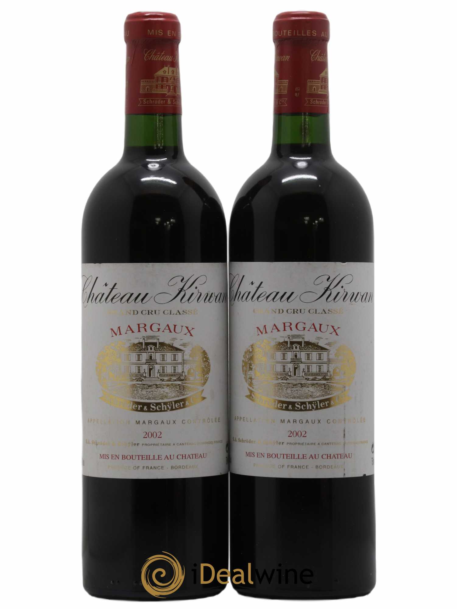 Château Kirwan 3ème Grand Cru Classé 2002 - Lot de 2 bouteilles - 0