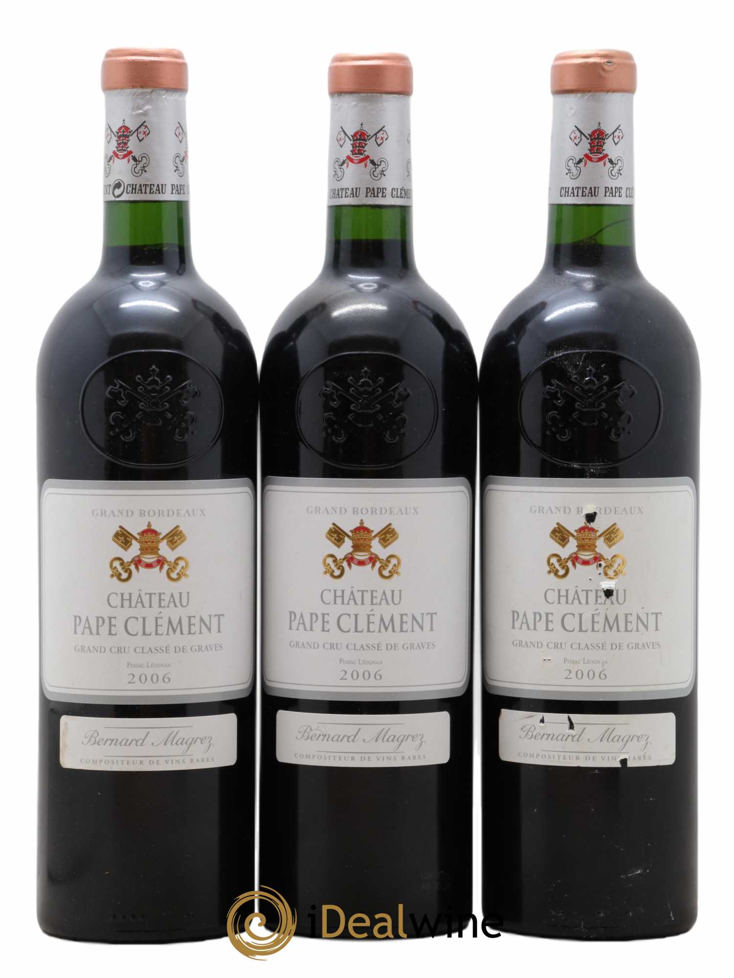Château Pape Clément Cru Classé de Graves 2006 - Lot de 3 bouteilles - 0