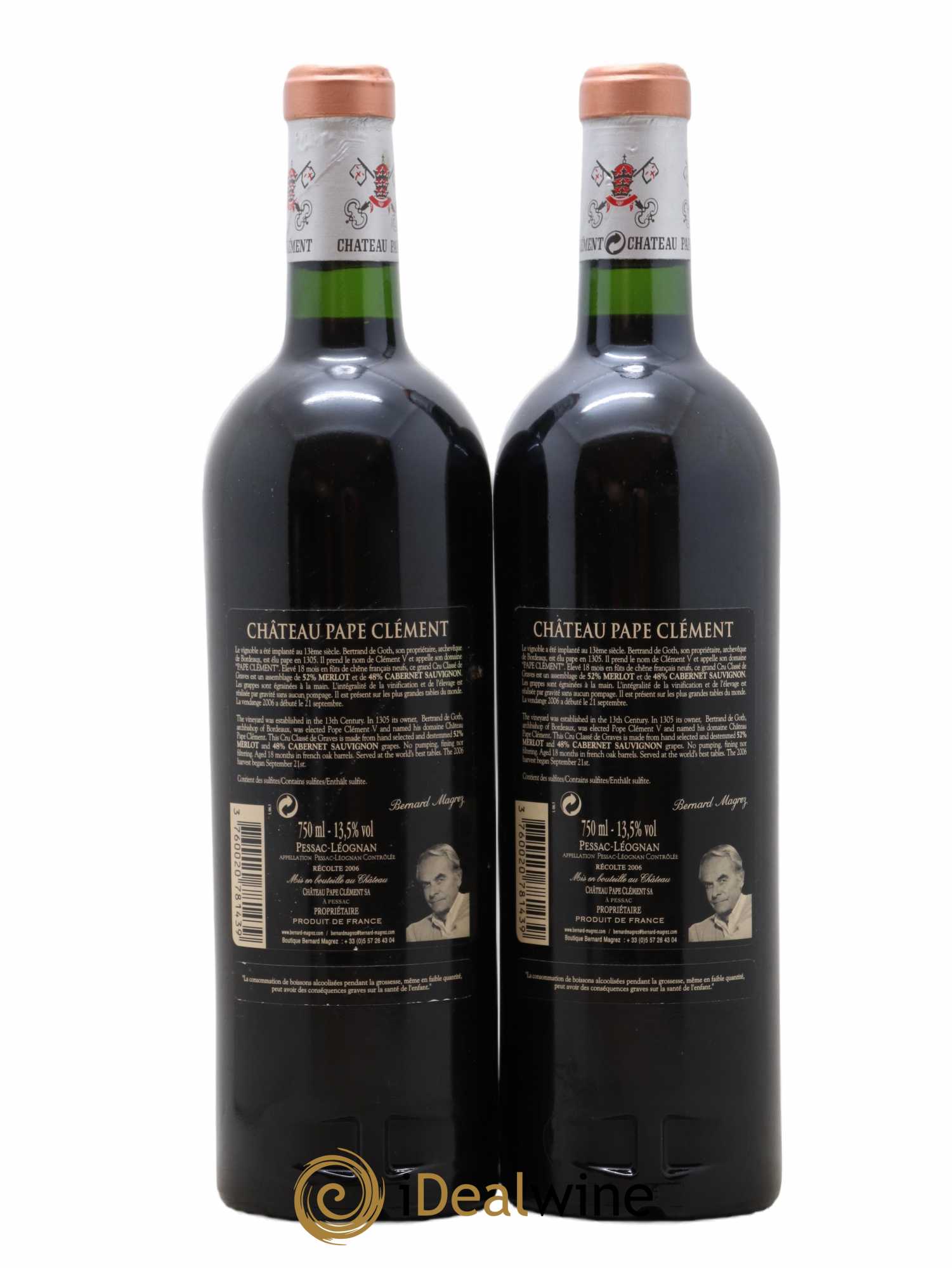 Château Pape Clément Cru Classé de Graves 2006 - Lot of 2 bottles - 1