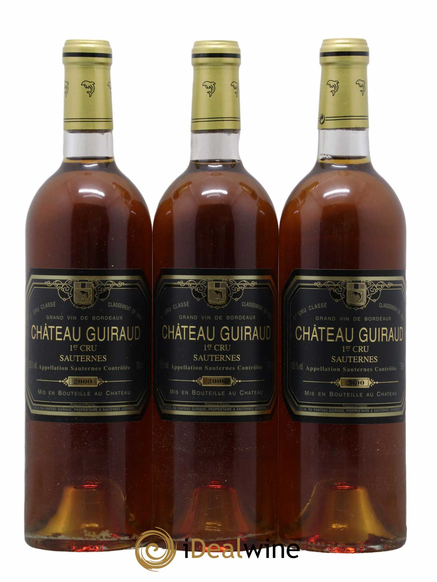 Château Guiraud 1er Grand Cru Classé 2000 - Lotto di 3 bottiglie - 0