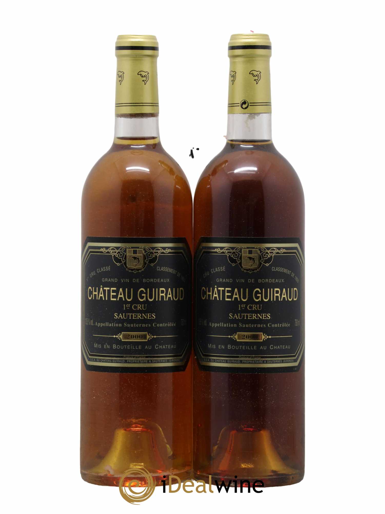 Château Guiraud 1er Grand Cru Classé 2000 - Lotto di 2 bottiglie - 0