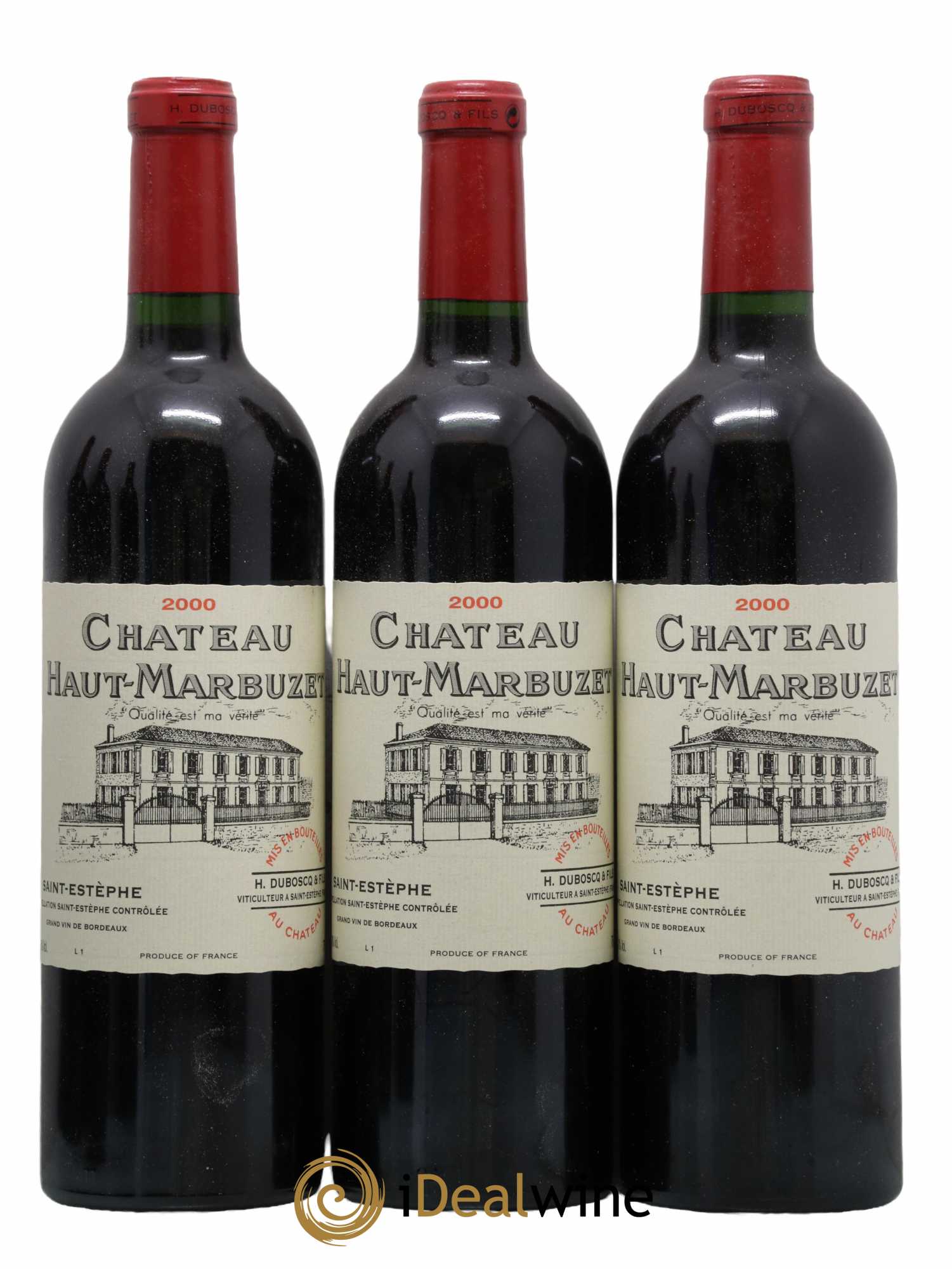 Château Haut Marbuzet 2000 - Lot de 6 bouteilles - 1
