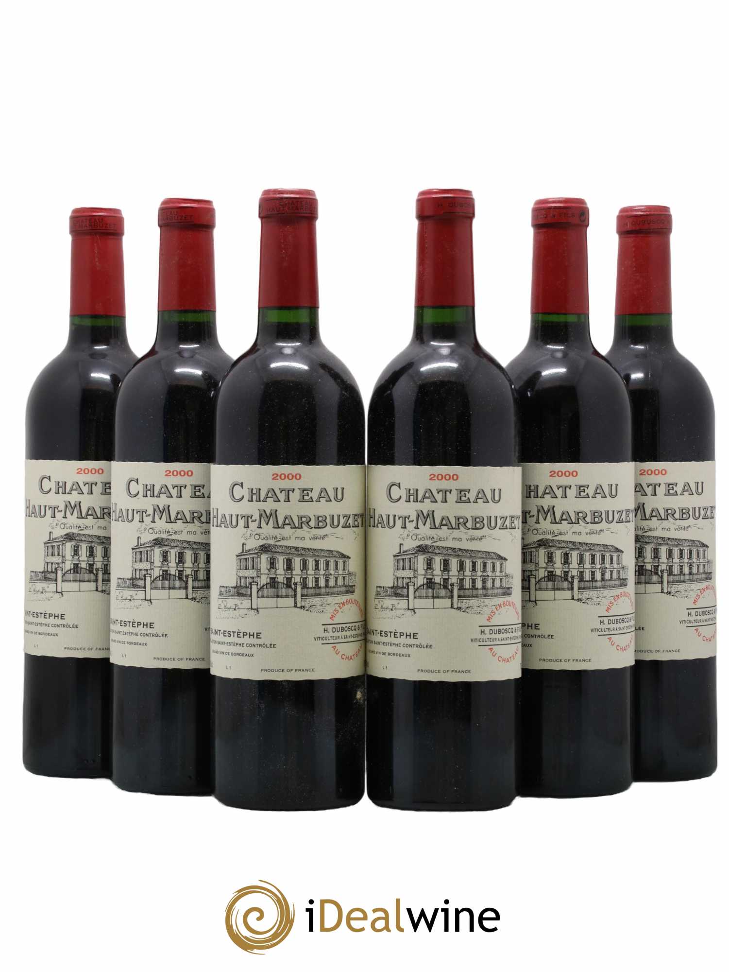 Château Haut Marbuzet 2000 - Lot de 6 bouteilles - 0