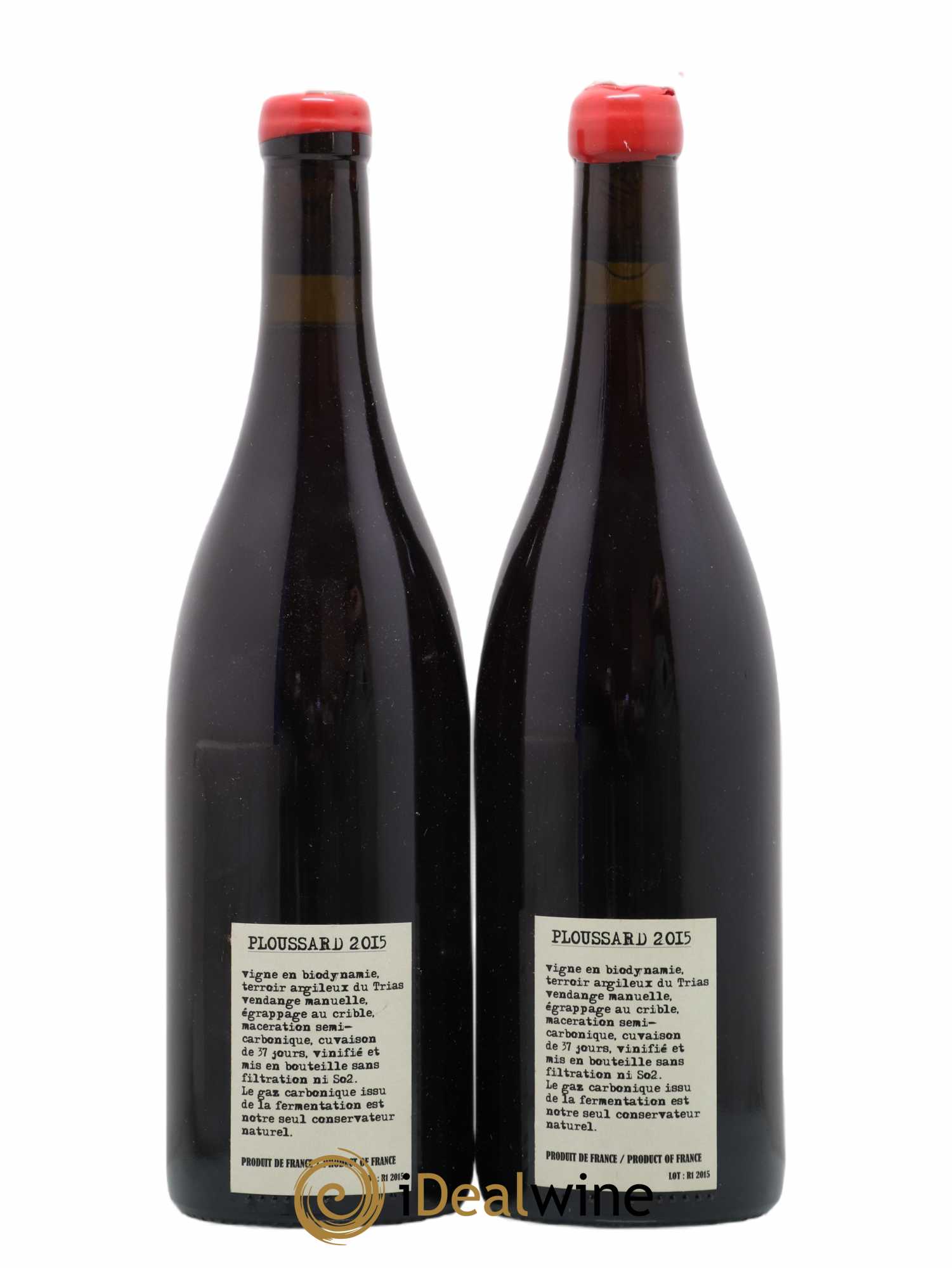 Arbois-Pupillin Ploussard Adeline Houillon & Renaud Bruyère 2015 - Lot de 2 bouteilles - 1