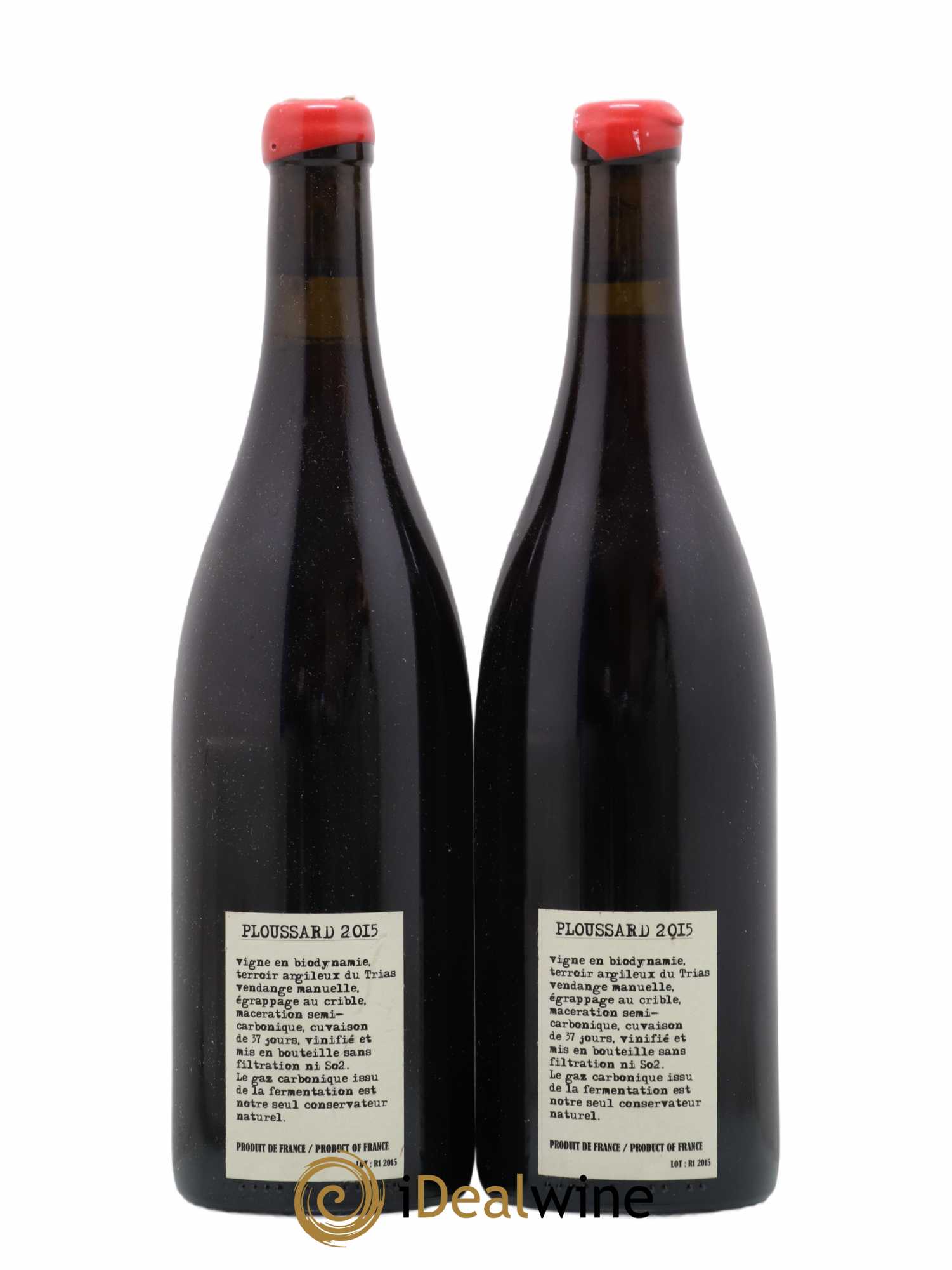 Arbois-Pupillin Ploussard Adeline Houillon & Renaud Bruyère 2015 - Lot de 2 bouteilles - 1