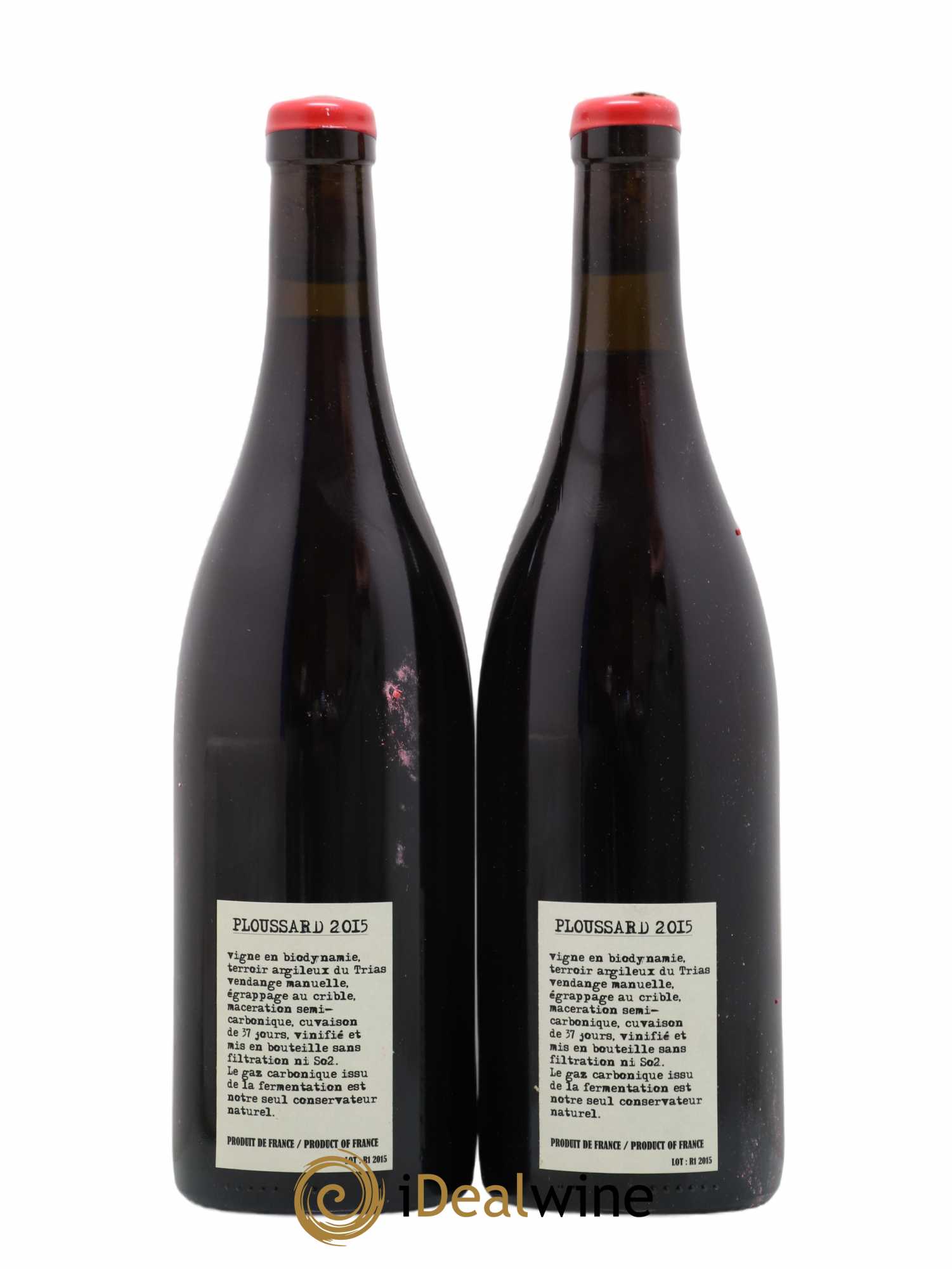 Arbois-Pupillin Ploussard Adeline Houillon & Renaud Bruyère 2015 - Lot de 2 bouteilles - 1
