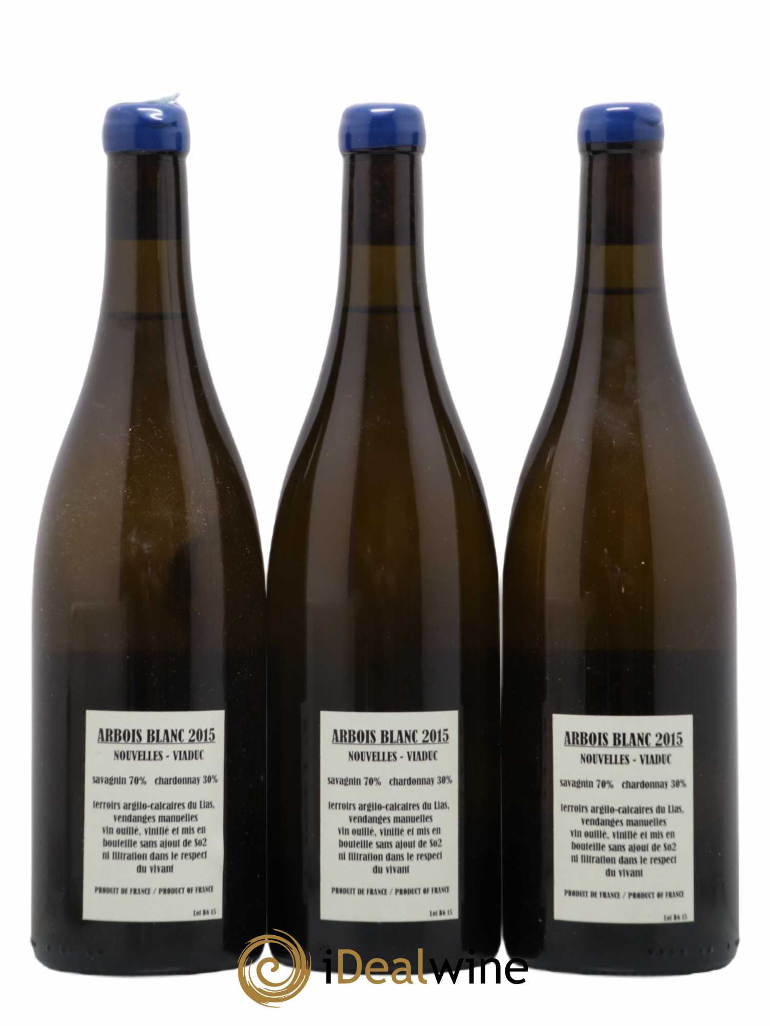 Arbois Savagnin Chardonnay Nouvelles-Viaduc Adeline Houillon & Renaud Bruyère 2015 - Lot de 3 bouteilles - 1