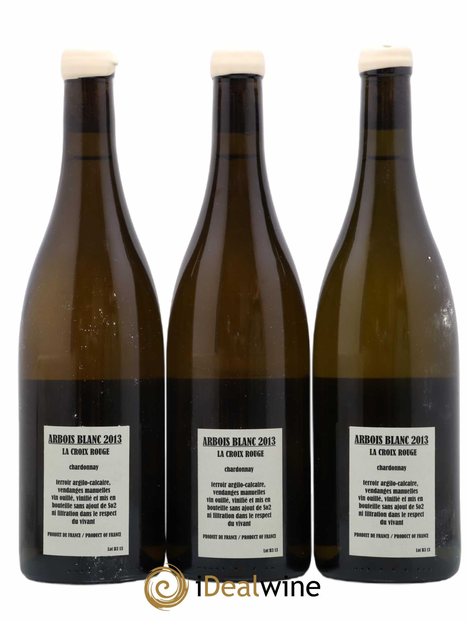 Arbois Chardonnay La Croix Rouge Adeline Houillon & Renaud Bruyère 2013 - Lotto di 3 bottiglie - 1