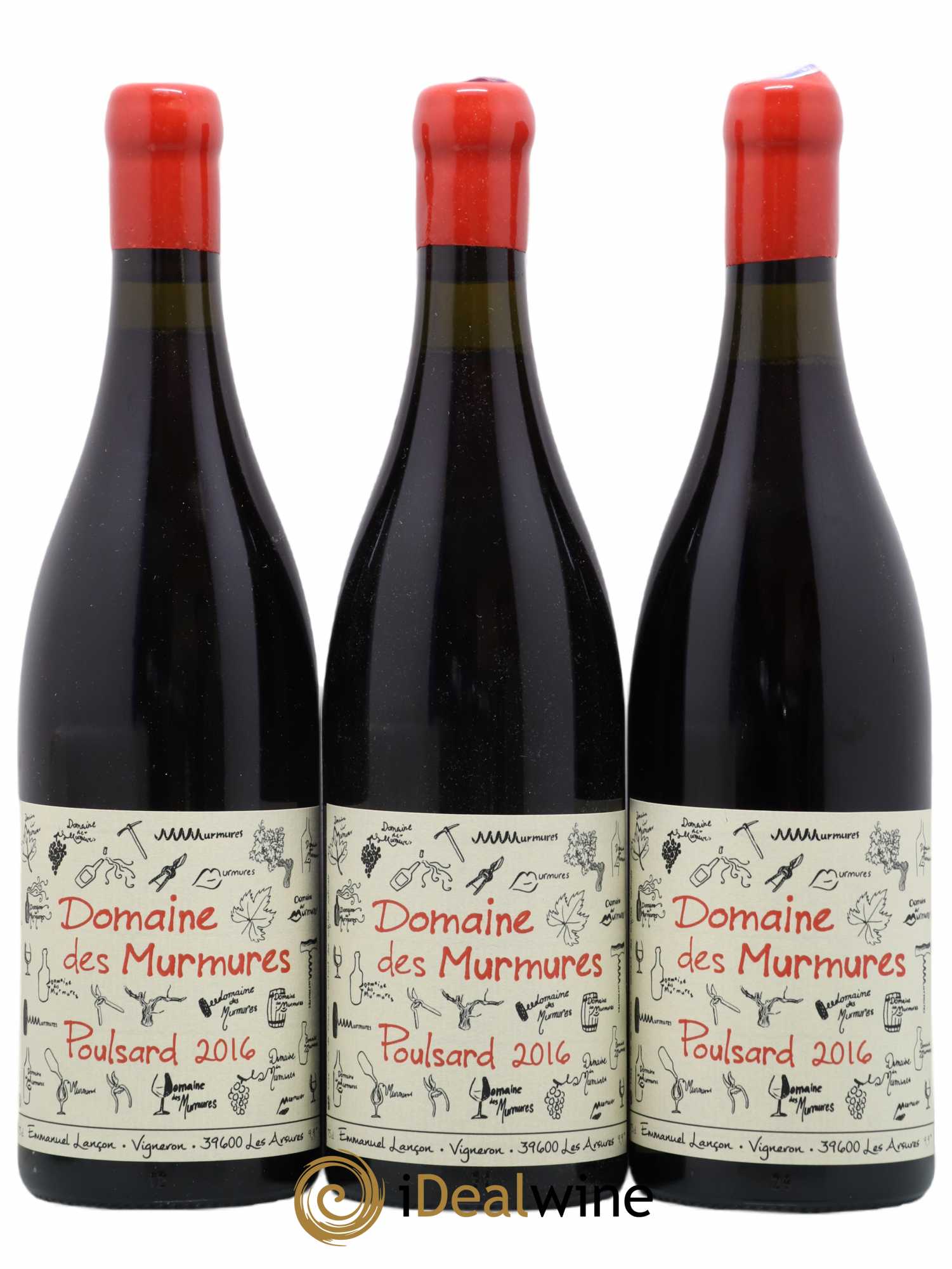 Vin de France Poulsard Murmures (Domaine des) - Emmanuel Lançon 2016 - Lot de 3 bouteilles - 0