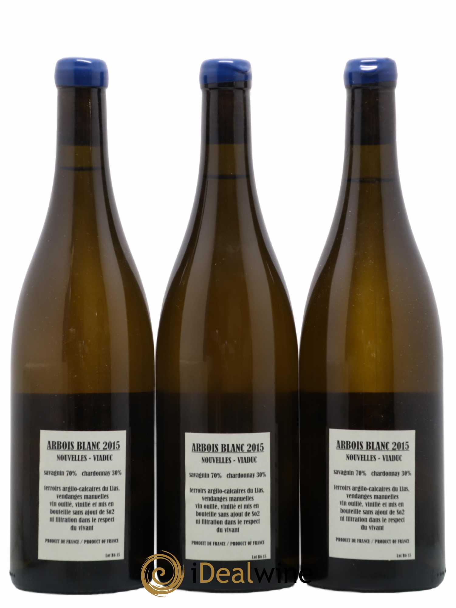 Arbois Savagnin Chardonnay Nouvelles-Viaduc Adeline Houillon & Renaud Bruyère 2015 - Lot de 3 bouteilles - 1
