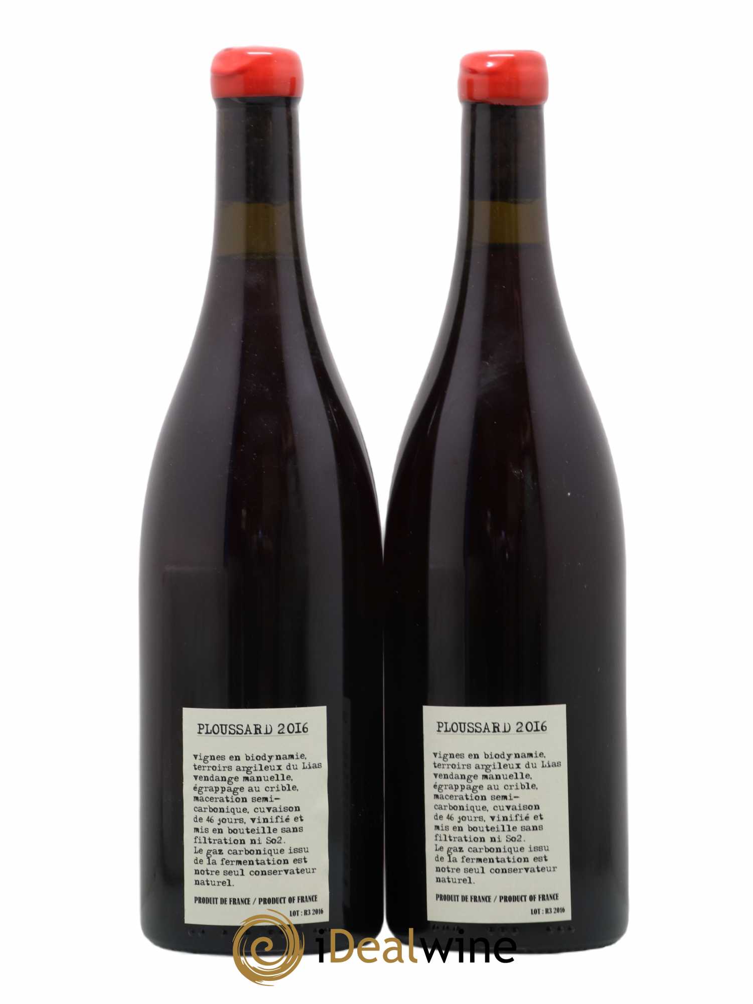 Arbois-Pupillin Ploussard Adeline Houillon & Renaud Bruyère 2016 - Lot de 2 bouteilles - 1