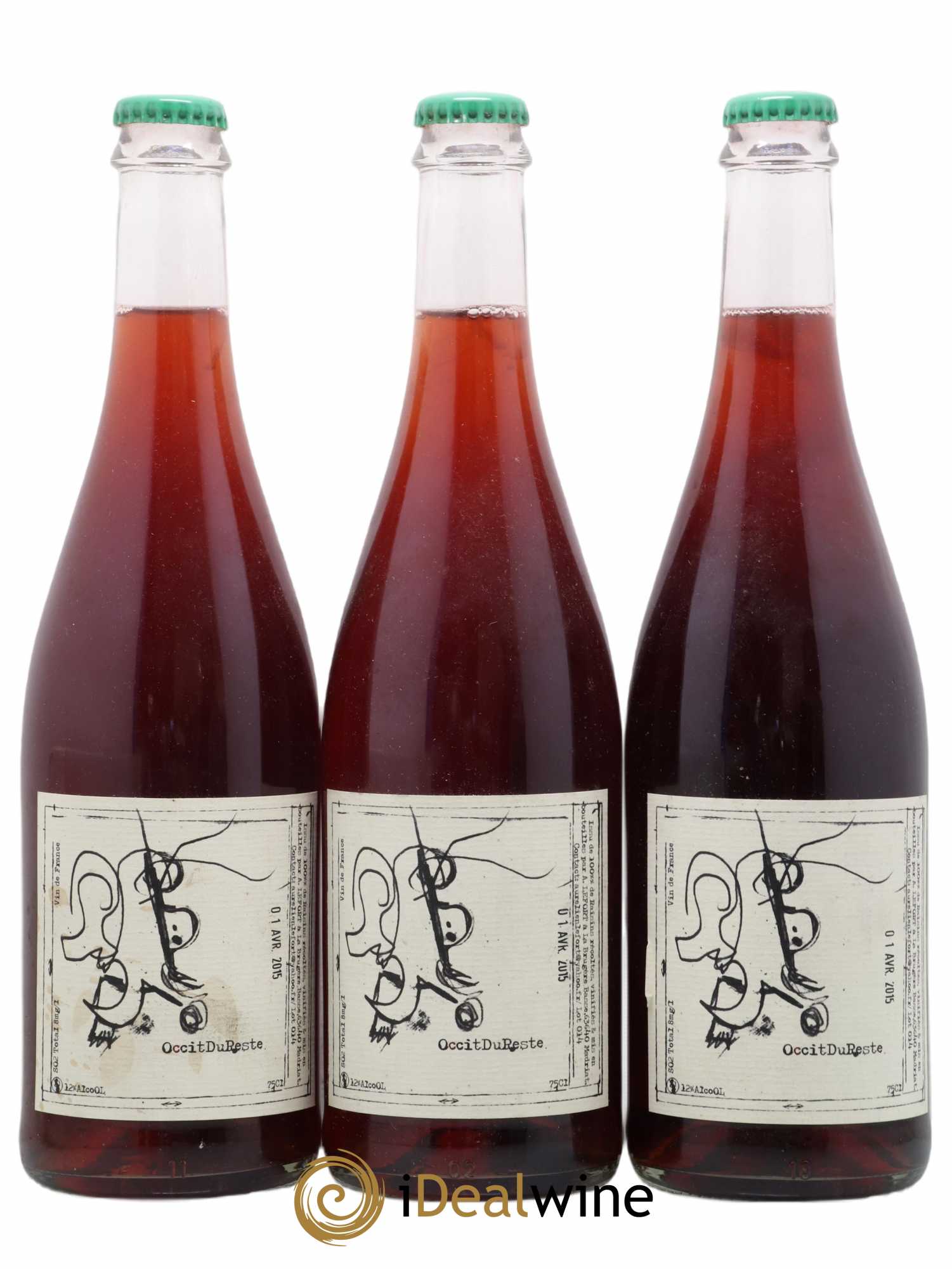 Vin de France Occitdureste Aurelien Lefort 2015 - Lot de 3 bouteilles - 0