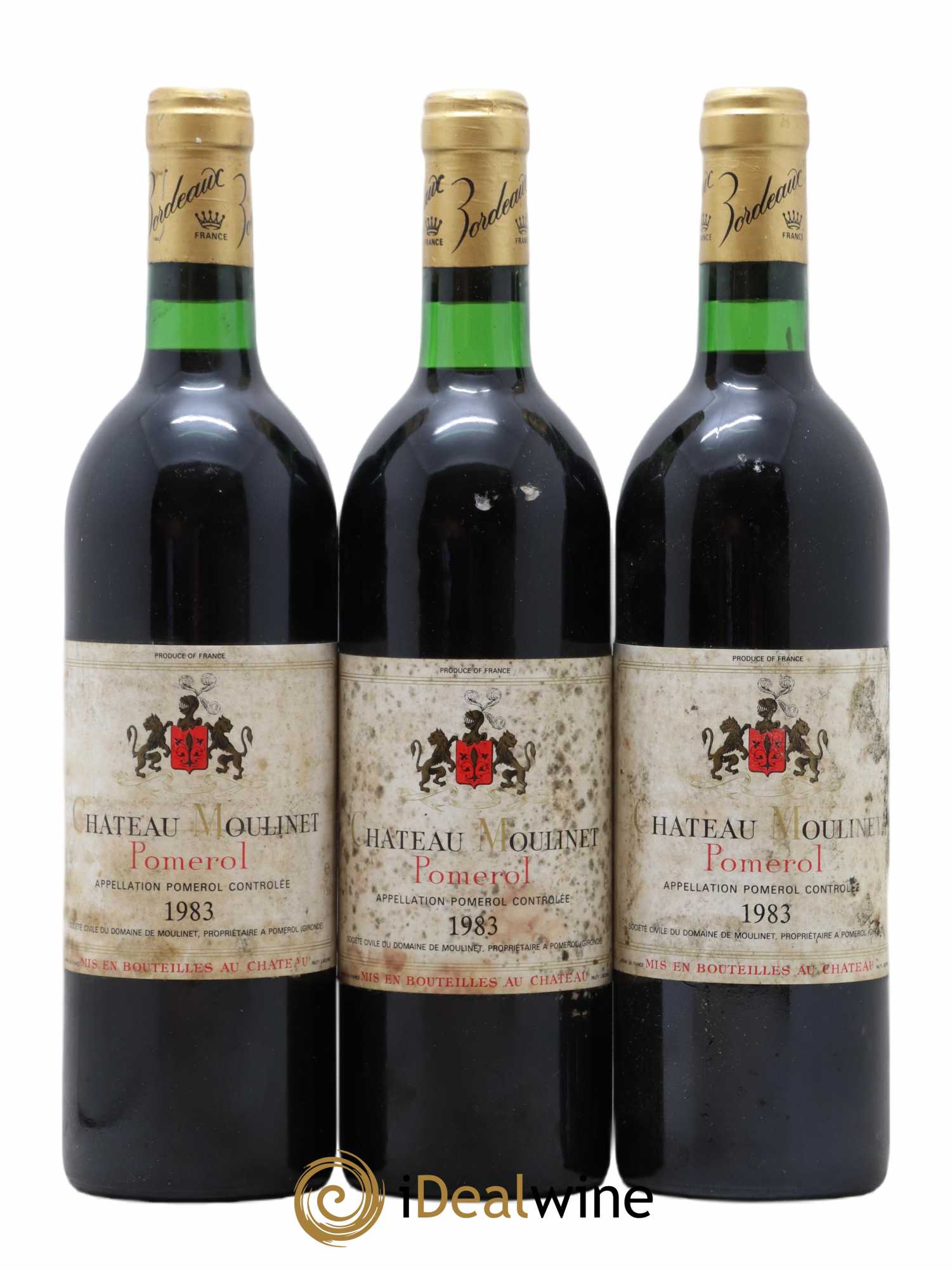 Château Moulinet 1983 - Lot de 3 bouteilles - 0