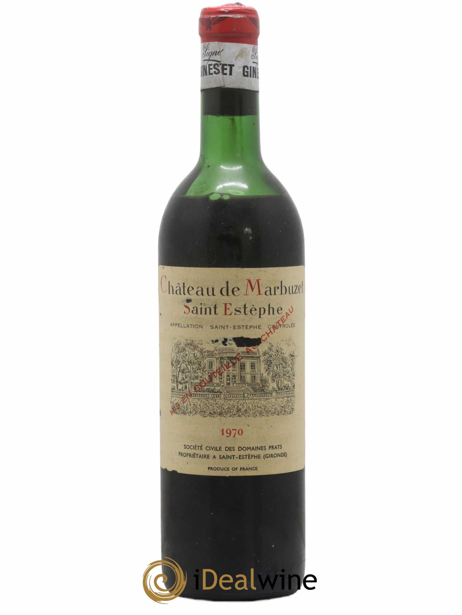 Château de Marbuzet Cru Bourgeois 1970 - Lot de 1 bouteille - 0