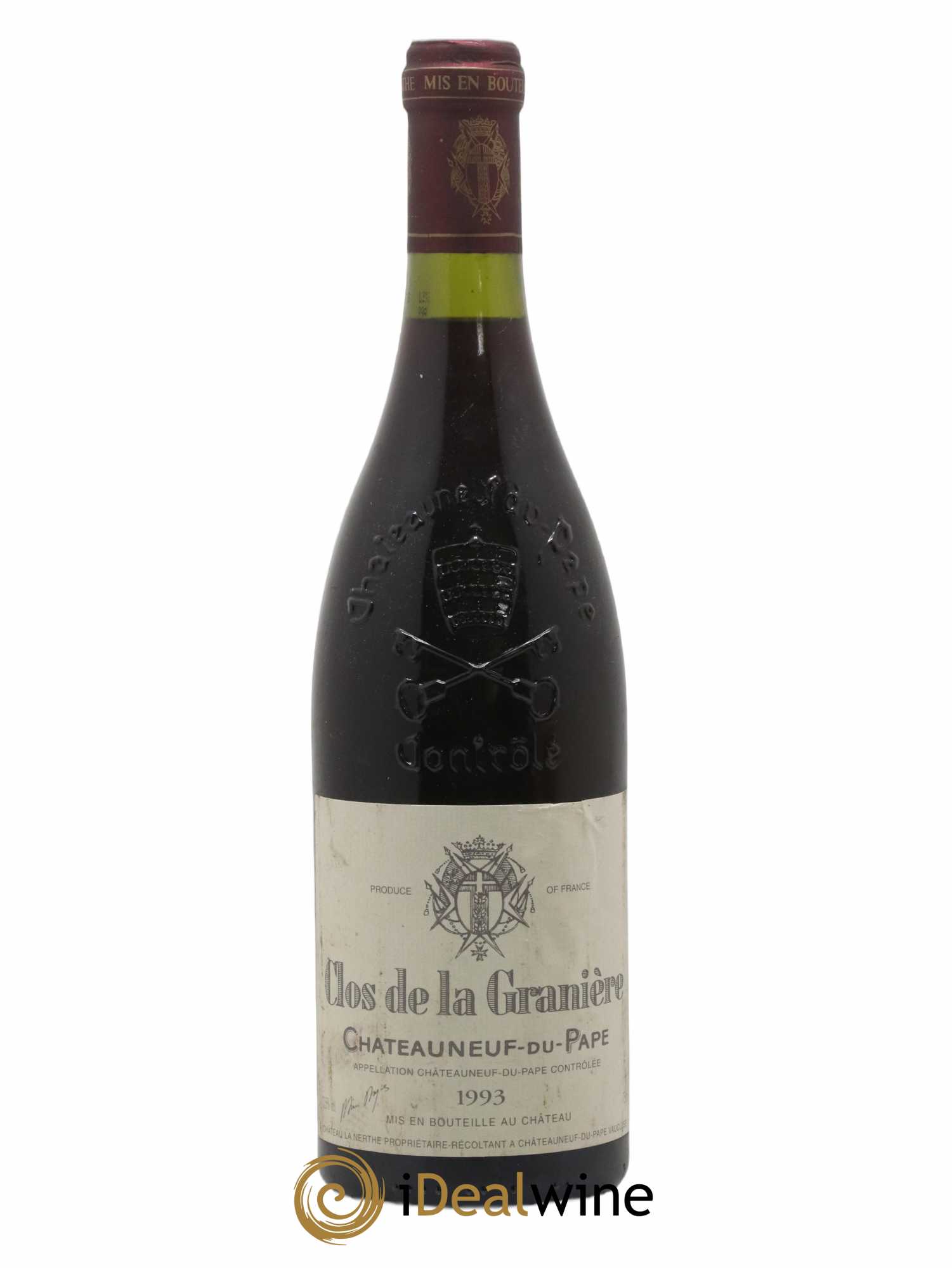 Châteauneuf-du-Pape Château la Nerthe Famille Richard Clos De La Granière 1993 - Lot de 1 bouteille - 0