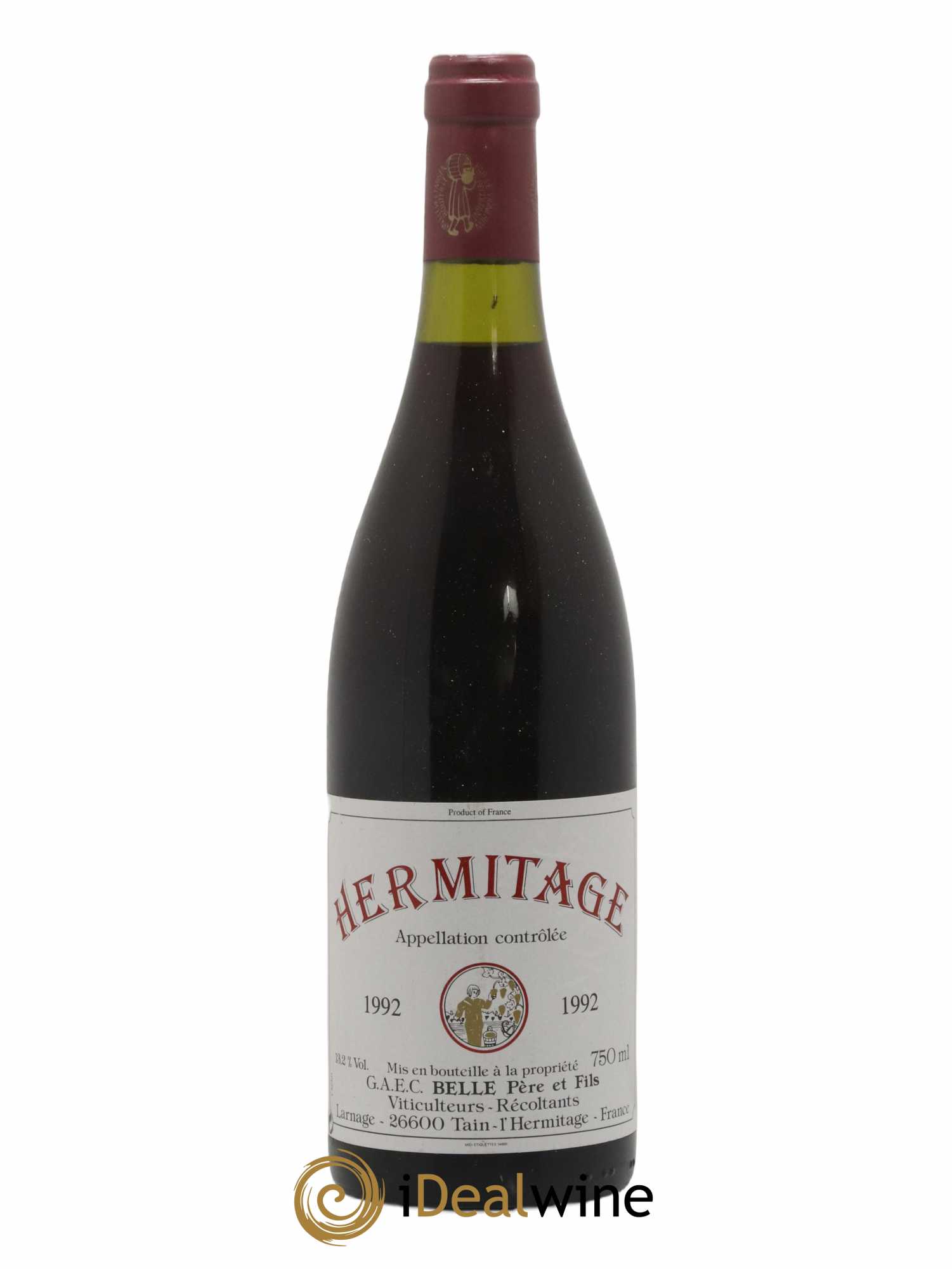 Hermitage Domaine Belle 1992 - Lot of 1 bottle - 0