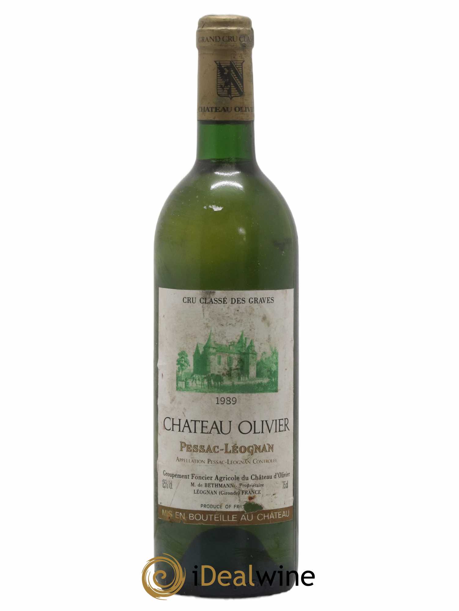 Château Olivier Cru Classé de Graves 1989 - Lot de 1 bouteille - 0