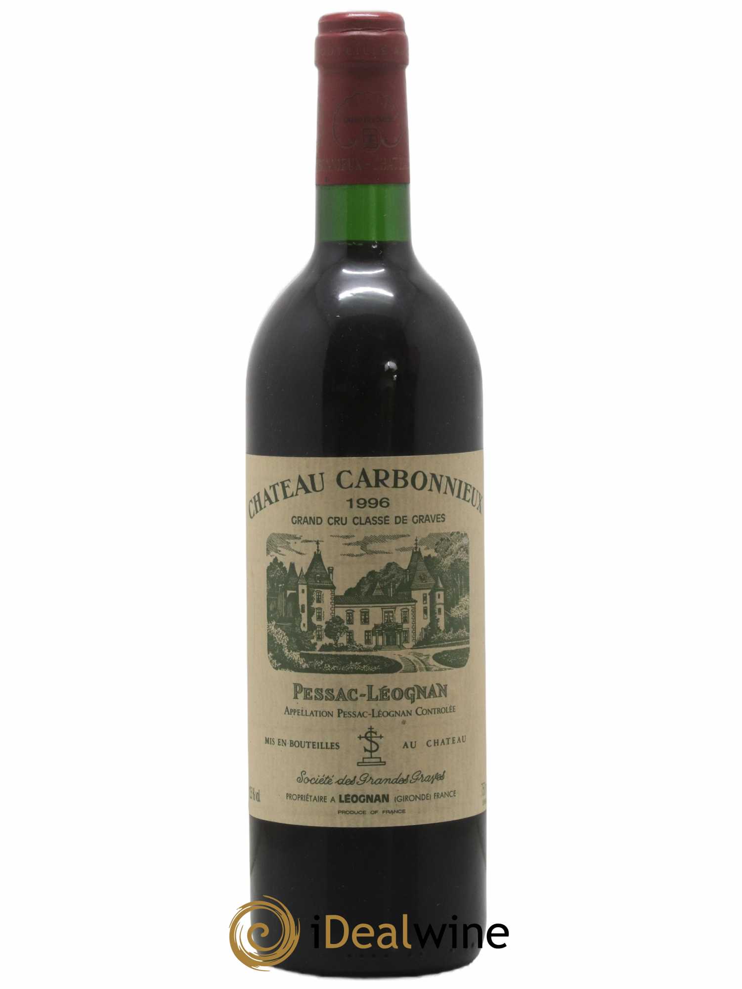 Château Carbonnieux Cru Classé de Graves 1996 - Lot de 1 bouteille - 0