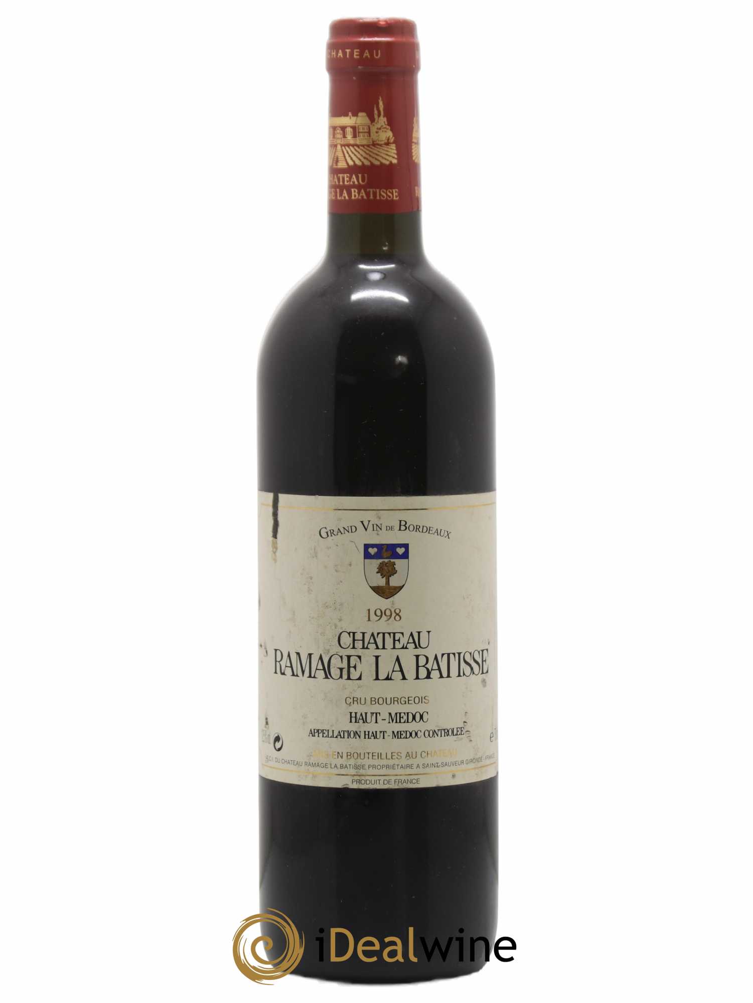 Château Ramage la Bâtisse Cru Bourgeois (sans prix de réserve) 1998 - Lot de 1 bouteille - 0