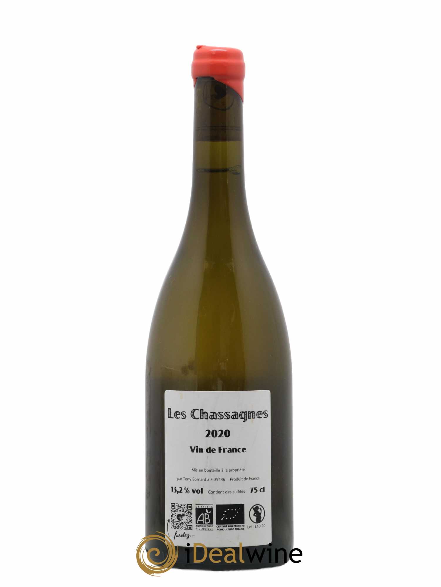 Côtes du Jura Les Chassagnes Savagnin Ouillé Bornard 2020 - Lot de 1 bouteille - 1