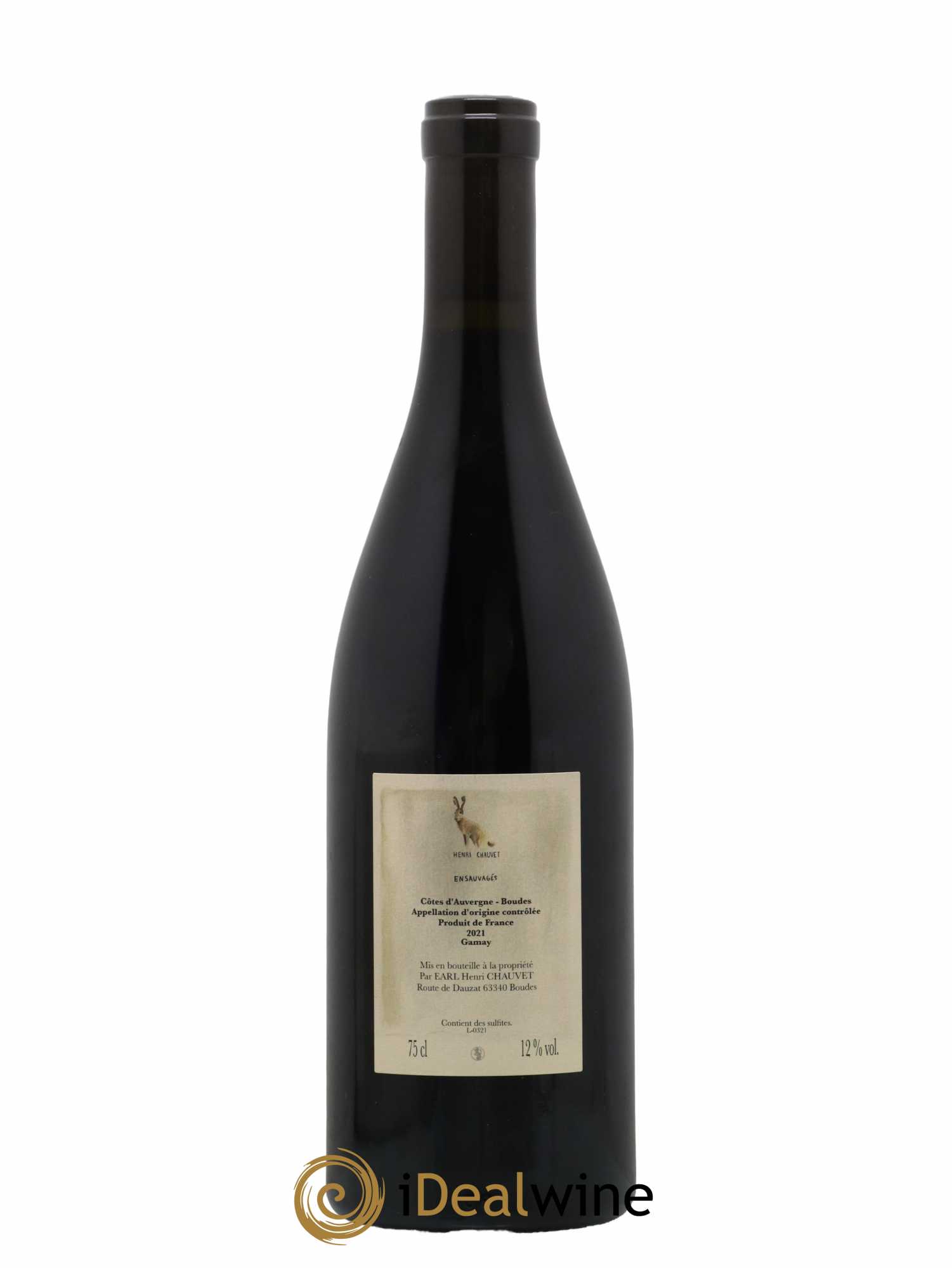Côtes d'Auvergne Ensauvagés Henri Chauvet 2021 - Lot de 1 bouteille - 1