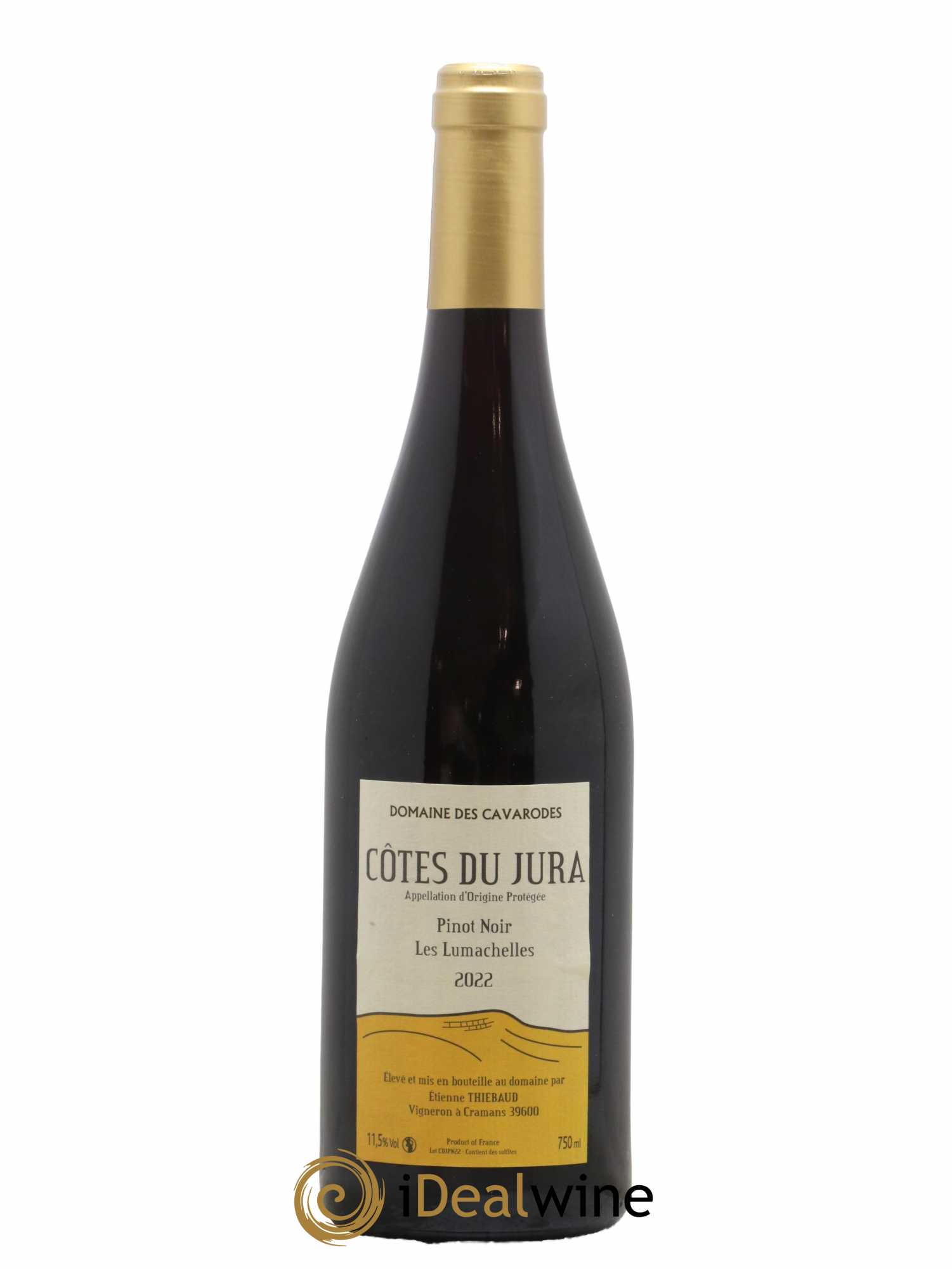 Côtes du Jura Pinot Noir Les Lumachelles Cavarodes (Domaine des) - Etienne Thiébaud 2022 - Lot de 1 bouteille - 0