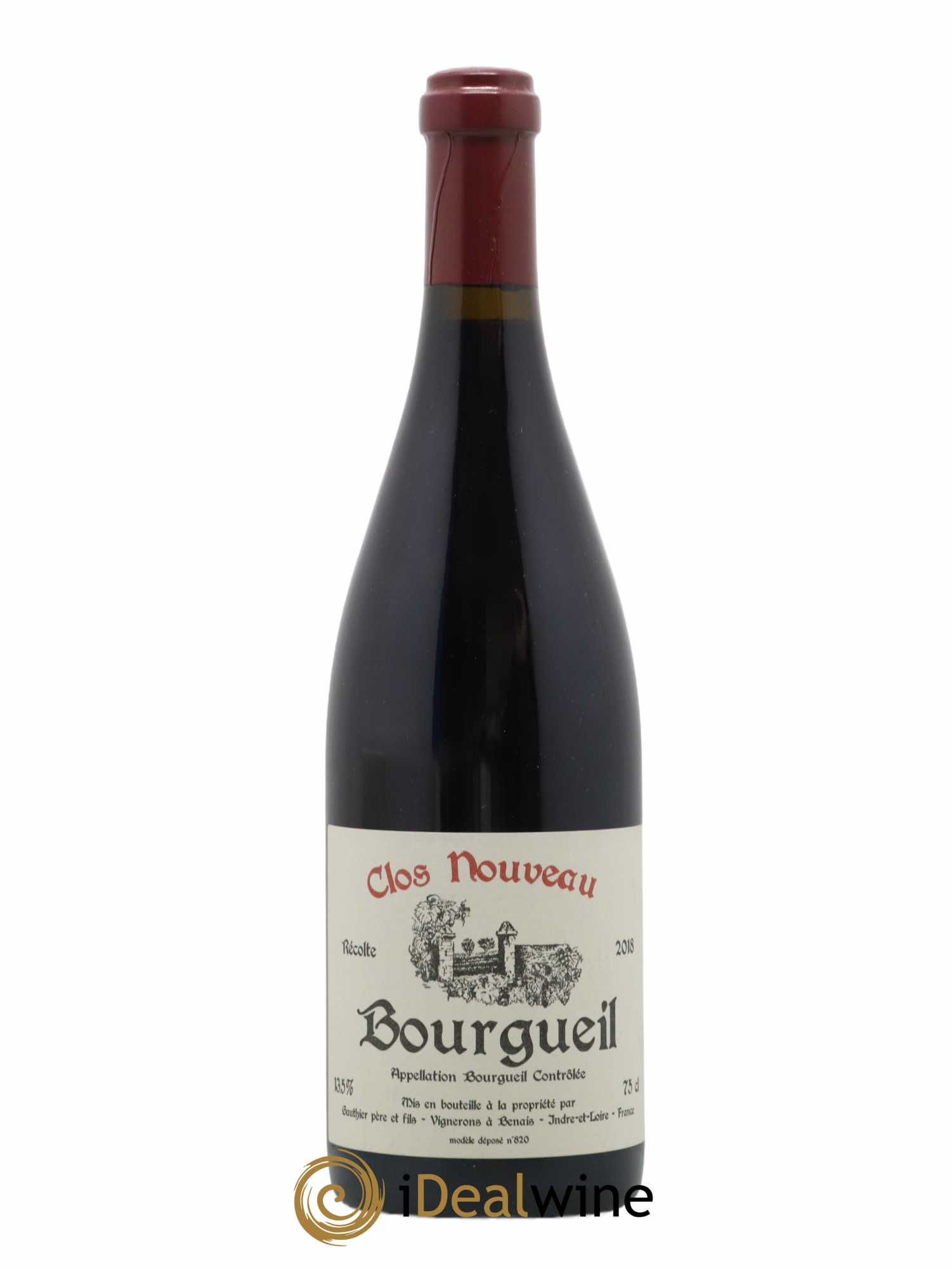 Bourgueil Clos Nouveau Domaine du Bel Air 2018 - Lot de 1 bouteille - 0