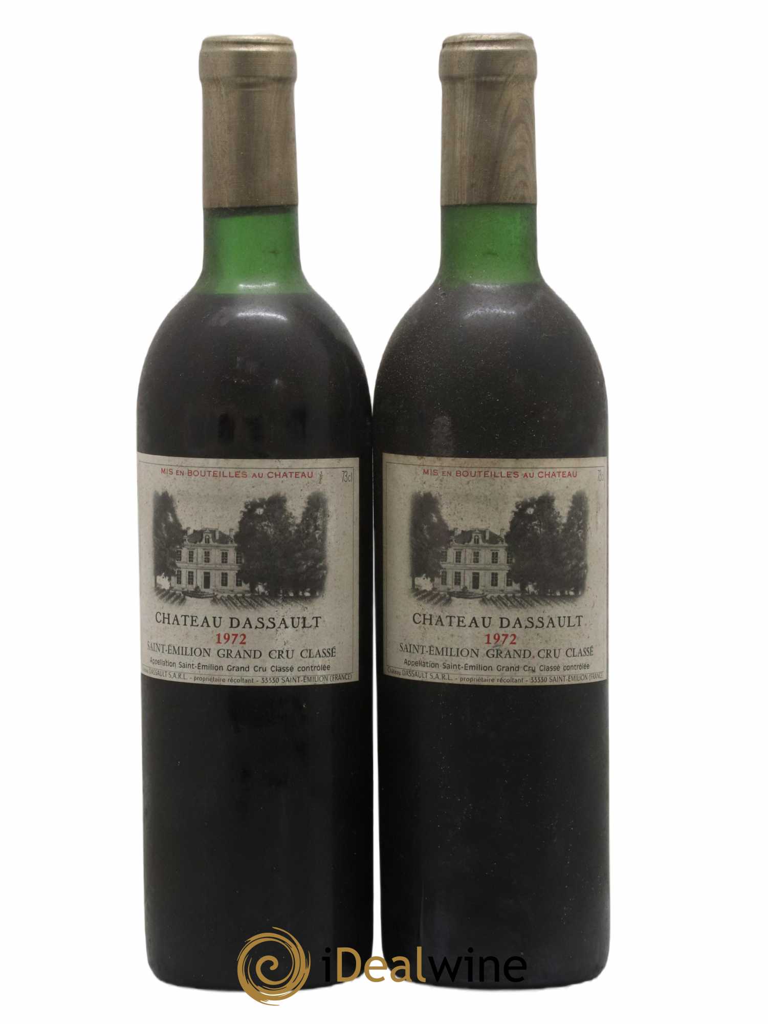 Château Dassault Grand Cru Classé 1972 - Lot de 2 bouteilles - 0
