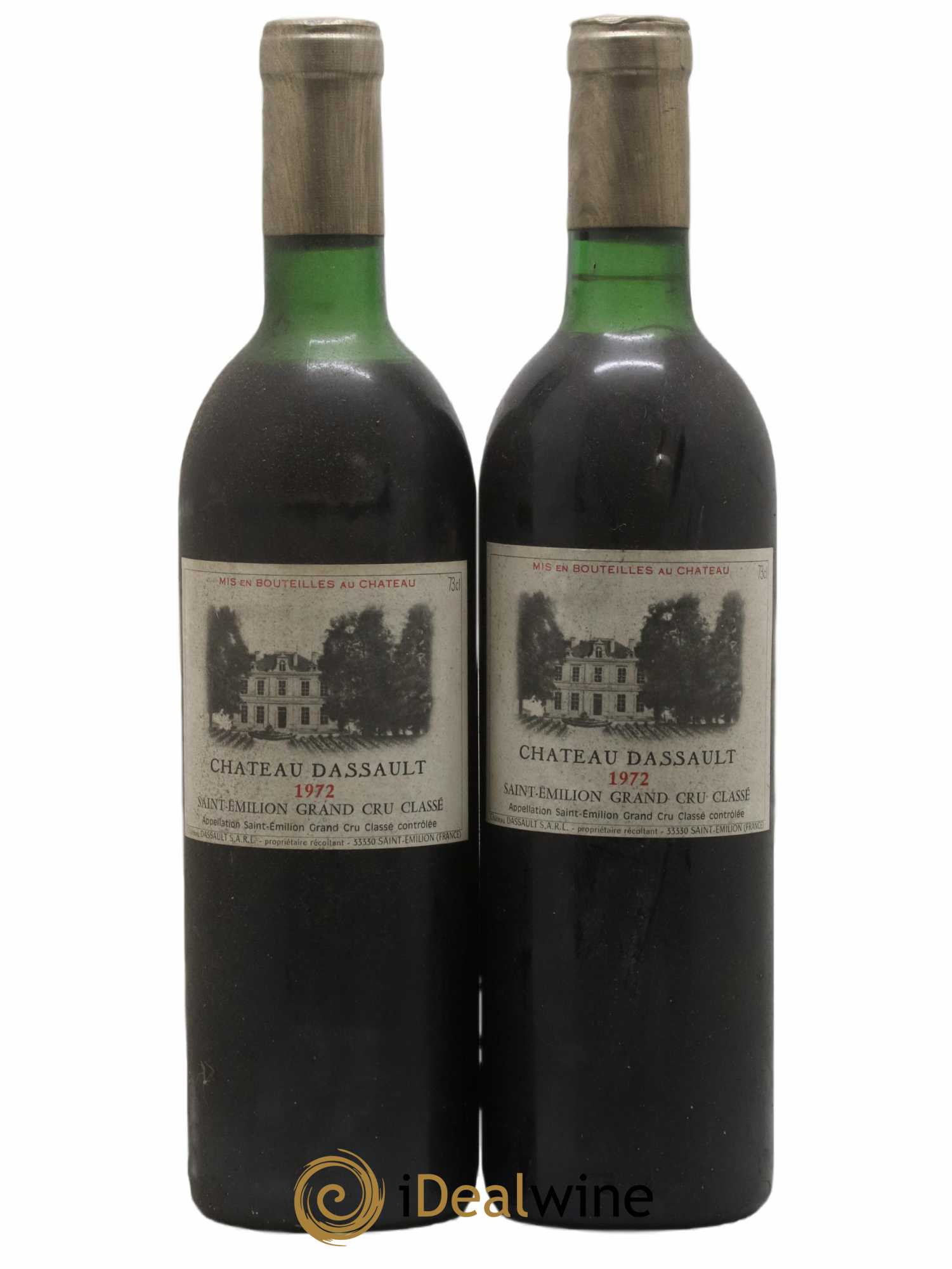 Château Dassault Grand Cru Classé 1972 - Lot de 2 bouteilles - 0