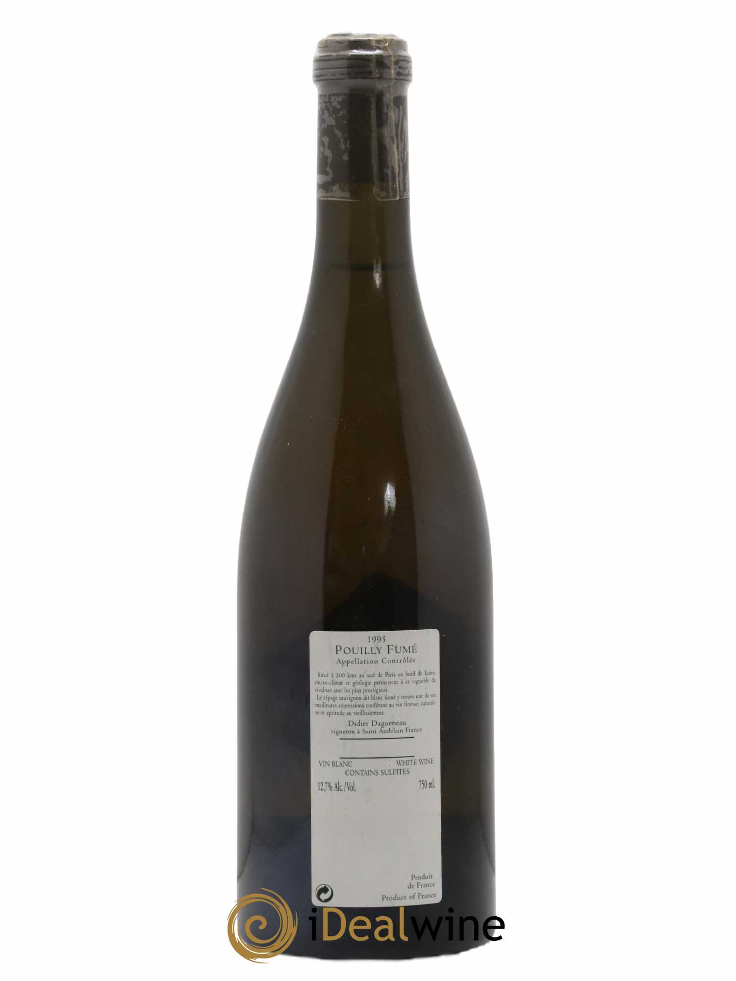 Vin de France (anciennement Pouilly-Fumé) Silex Dagueneau (Domaine Didier - Louis-Benjamin) 1995 - Lot de 1 bouteille - 1